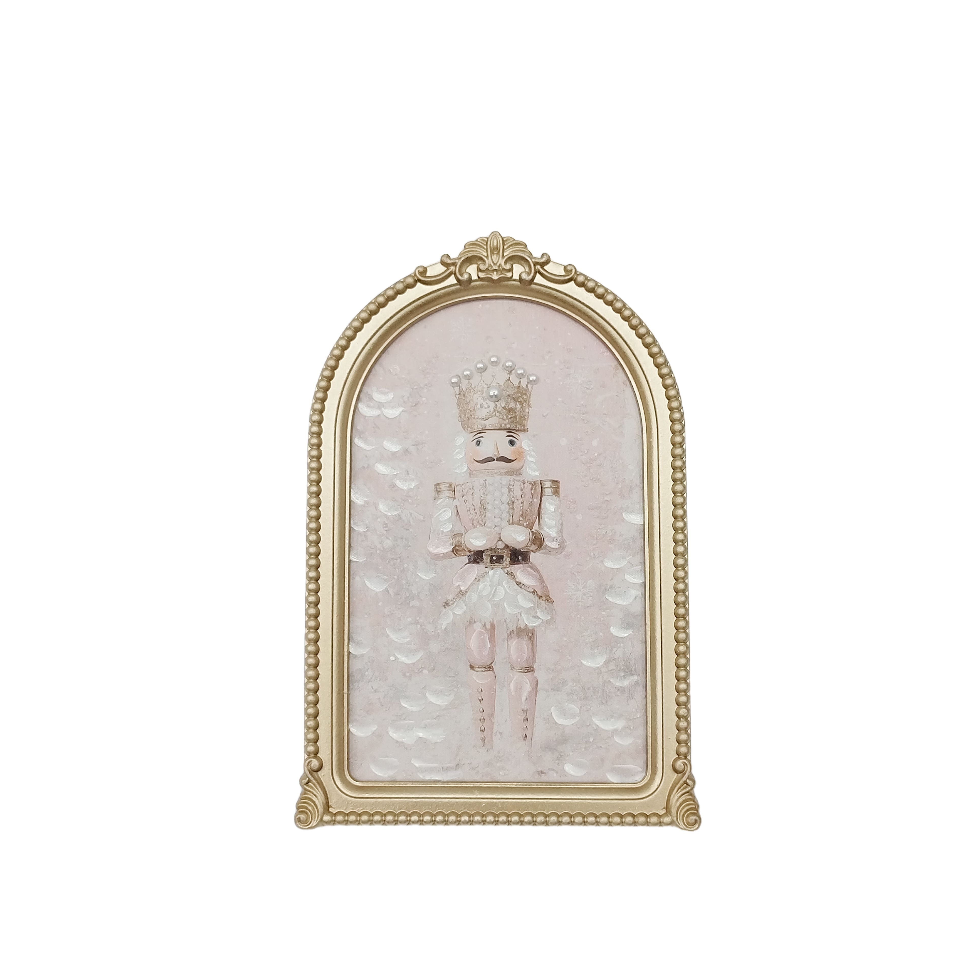 11.75&#x22; Pink Soldier with Gold Pearl Frame Wall D&#xE9;cor by Ashland&#xAE;