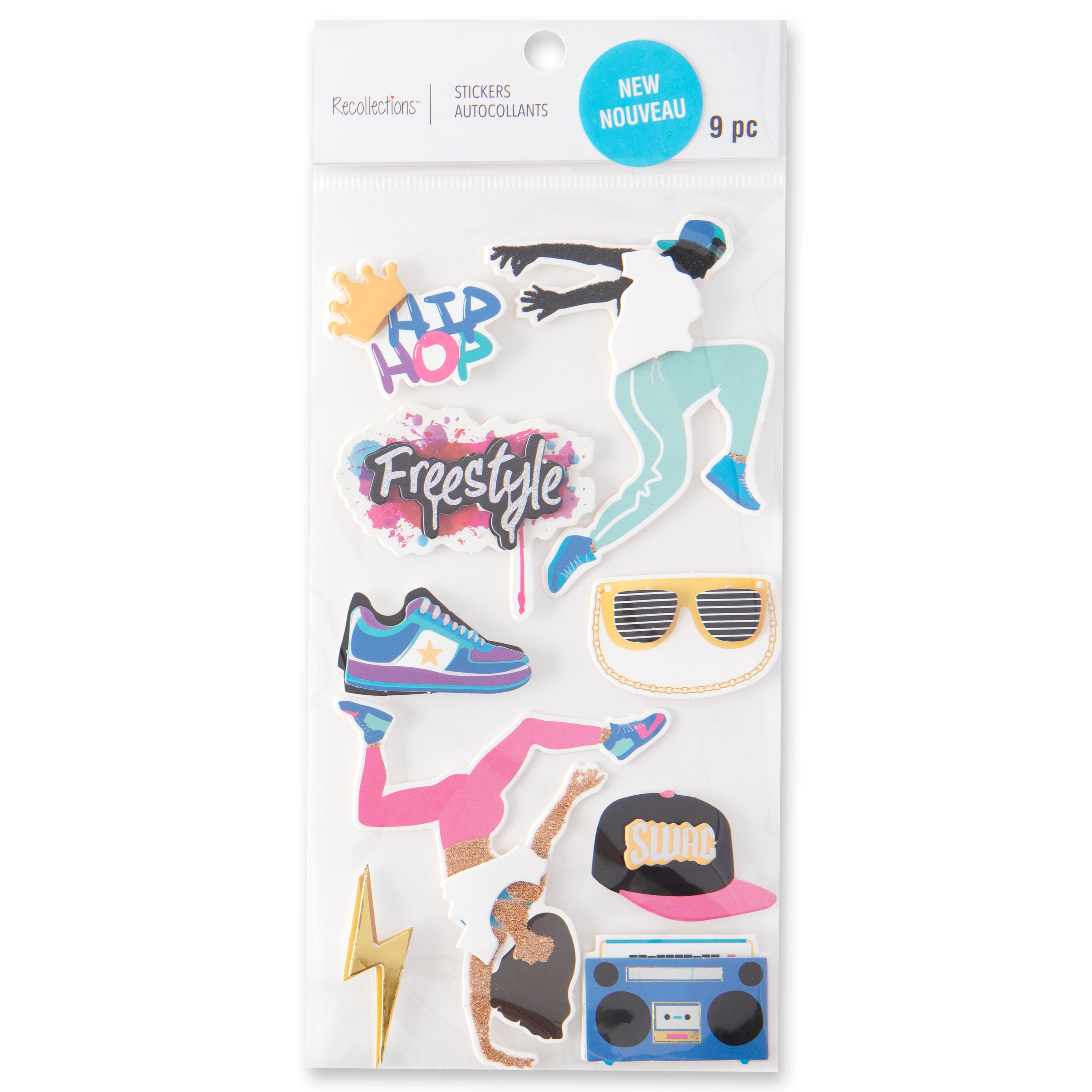 12 Pack: Hip Hop Dance Stickers by Recollections&#x2122;