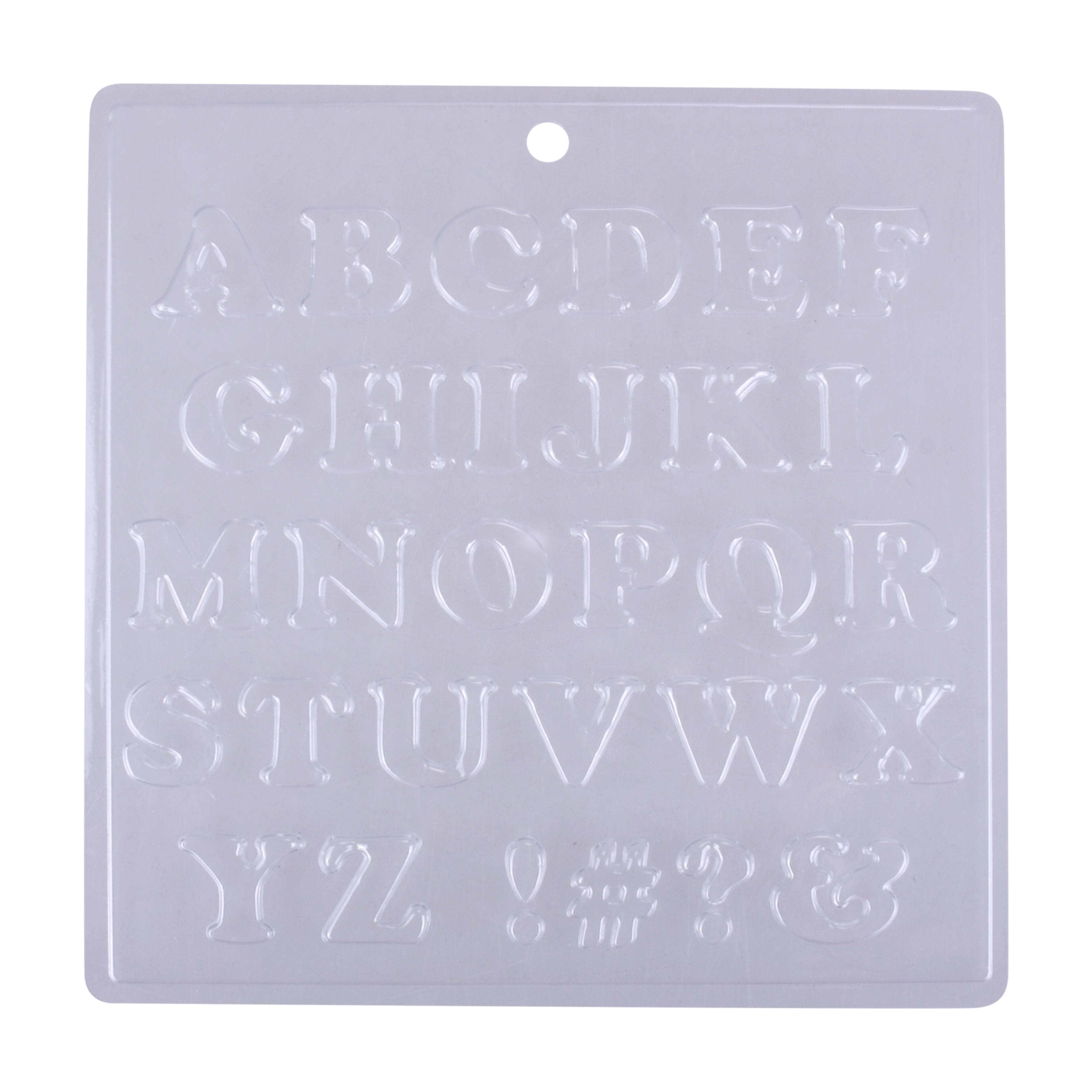 Serif Alphabet Plastic Candy Mold by Makery™