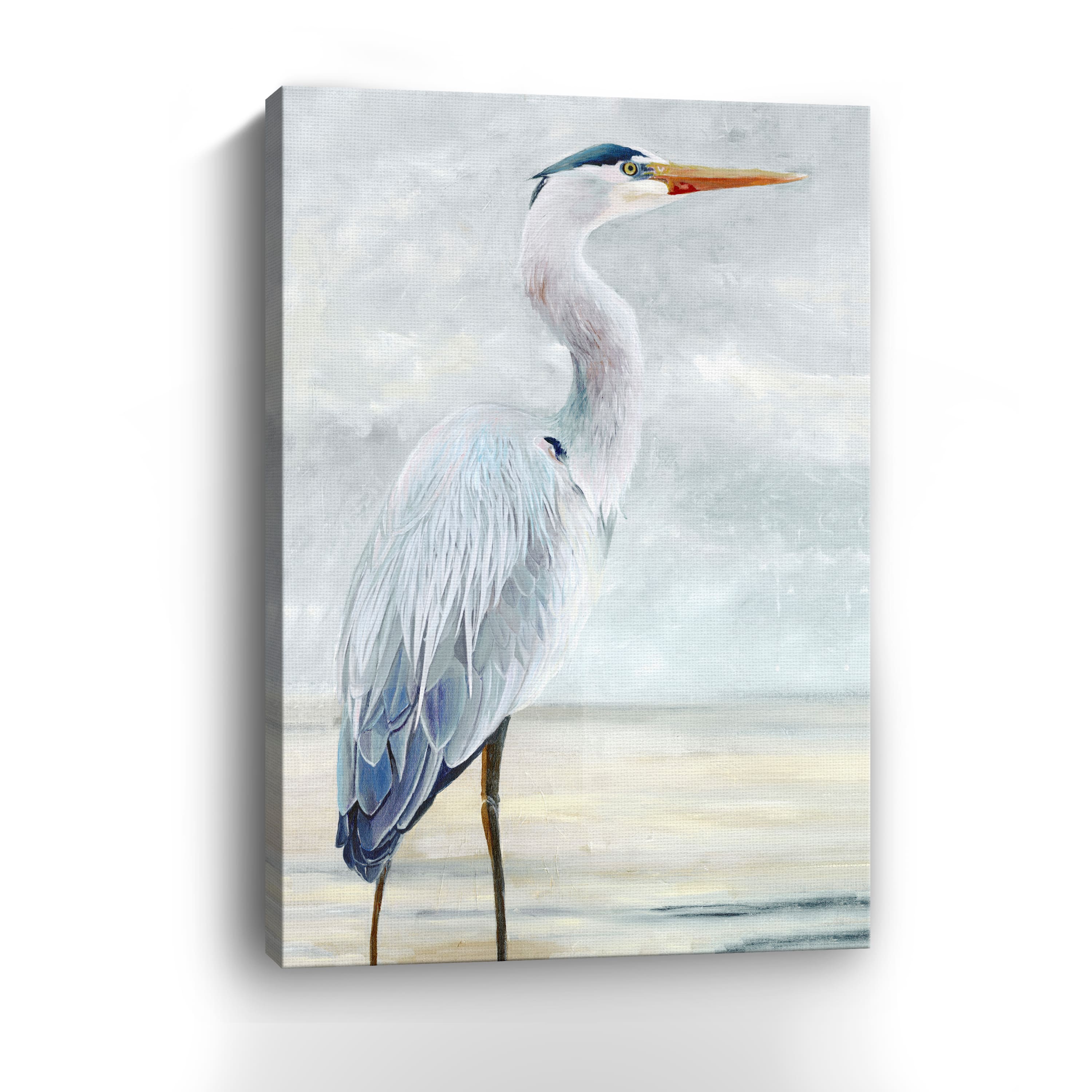 Beach Blue Heron II Canvas Giclee
