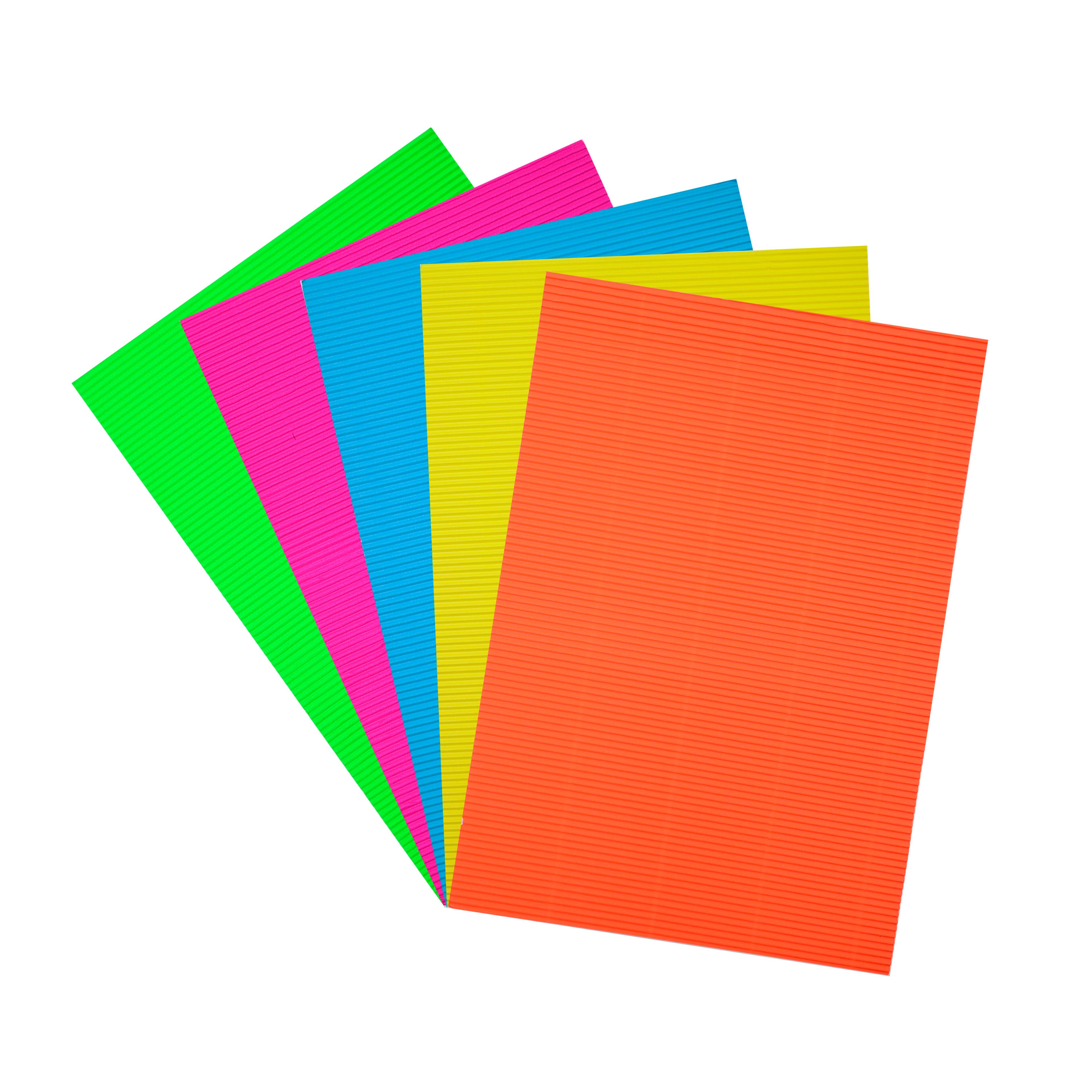 8.5&#x22; x 12&#x22; Neon Corrugate Paper, 20ct. by Creatology&#x2122;