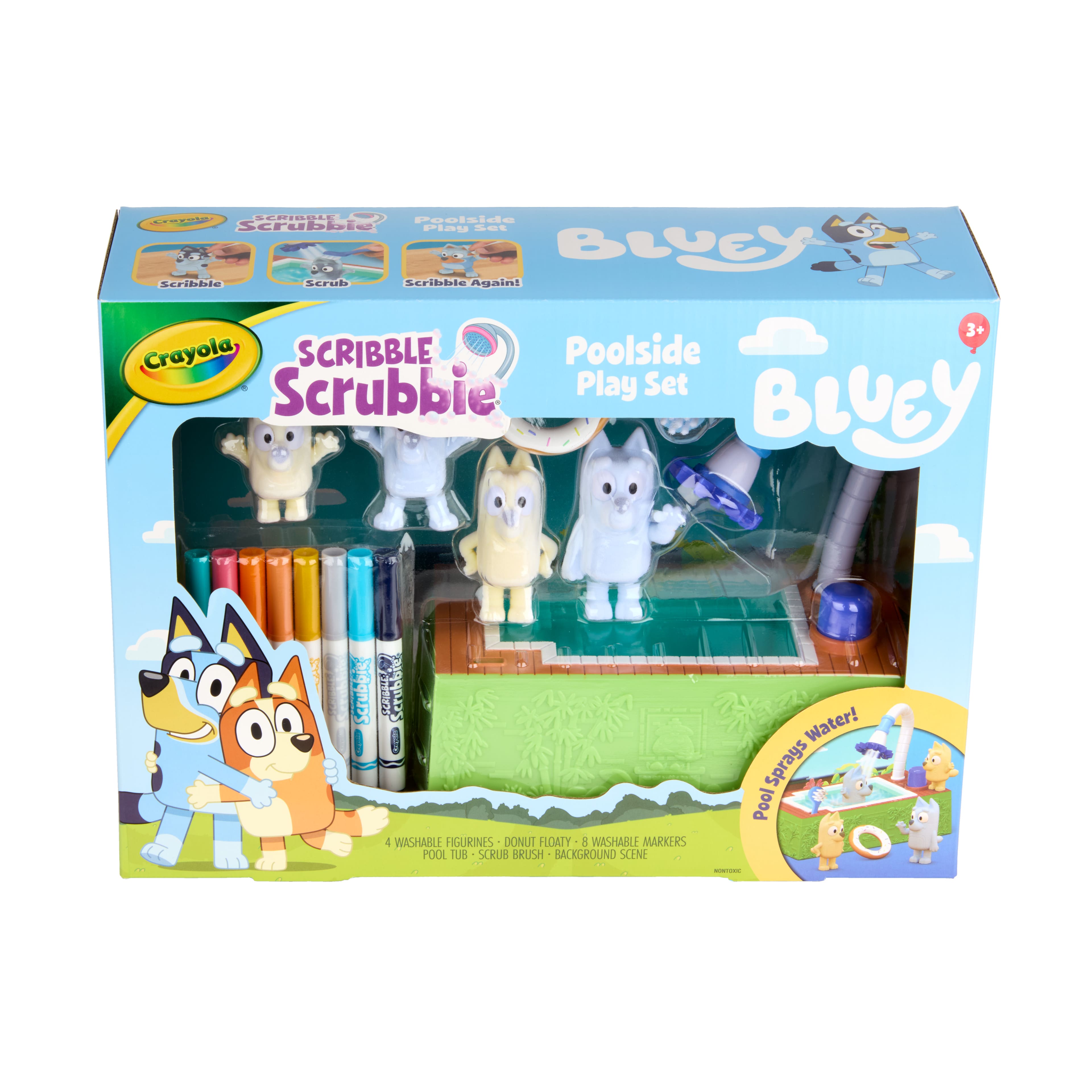 Crayola&#xAE; Scribble Scrubbie&#xAE; Bluey Poolside Playset, 4ct.