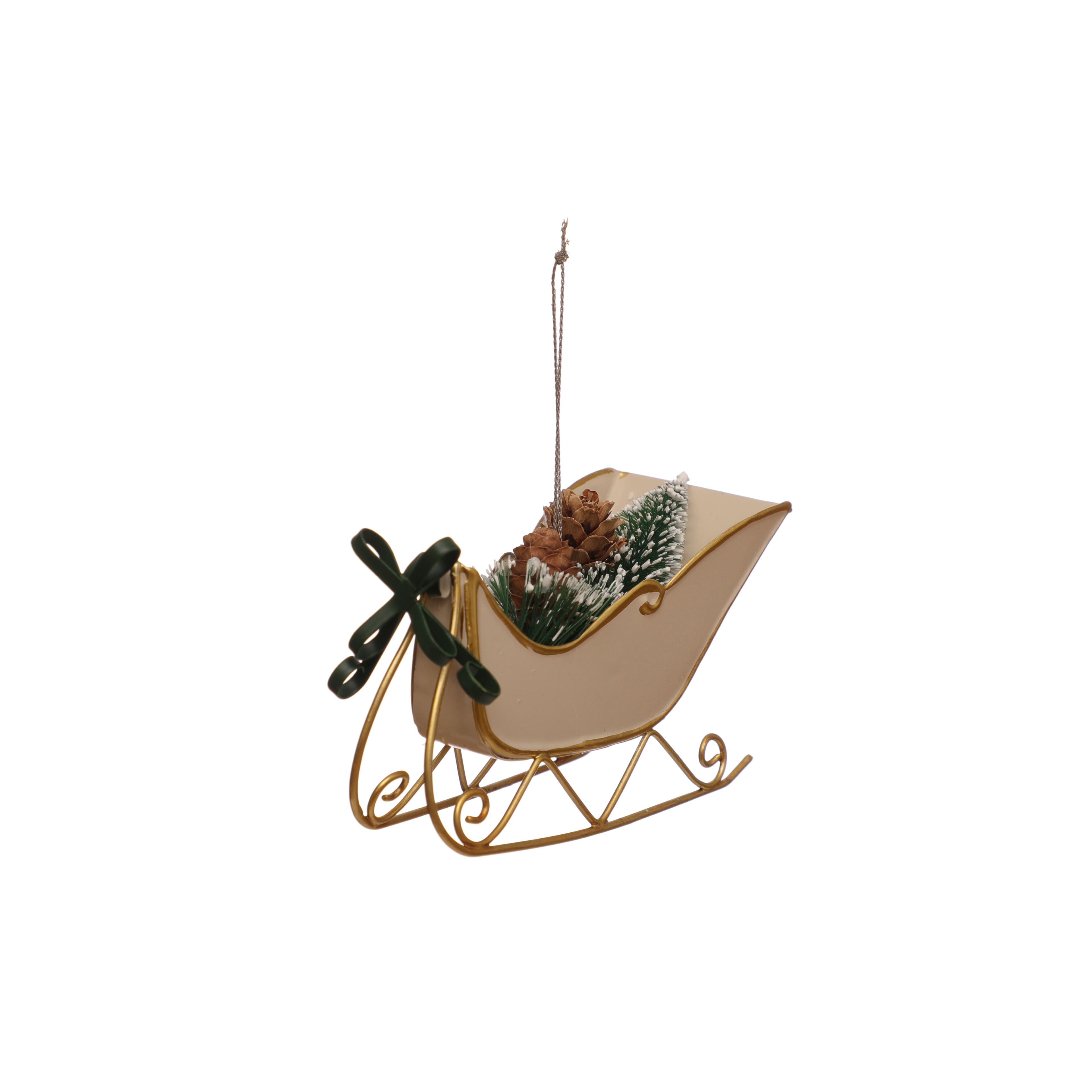 5&#x22; Pinecone Sleigh Ornament by Ashland&#xAE;
