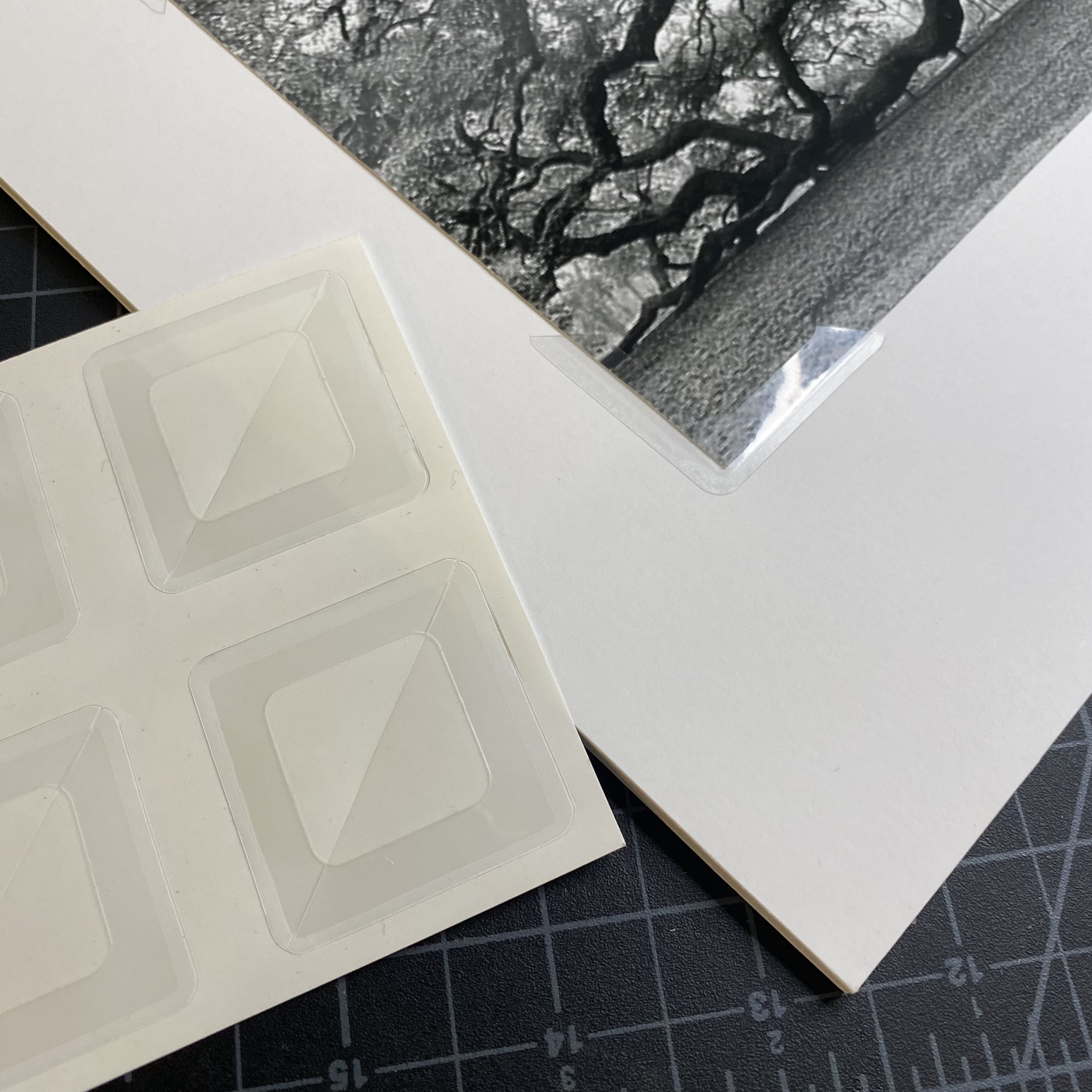 How to Use Clear Lineco Photo Corners to Mount Your Print 