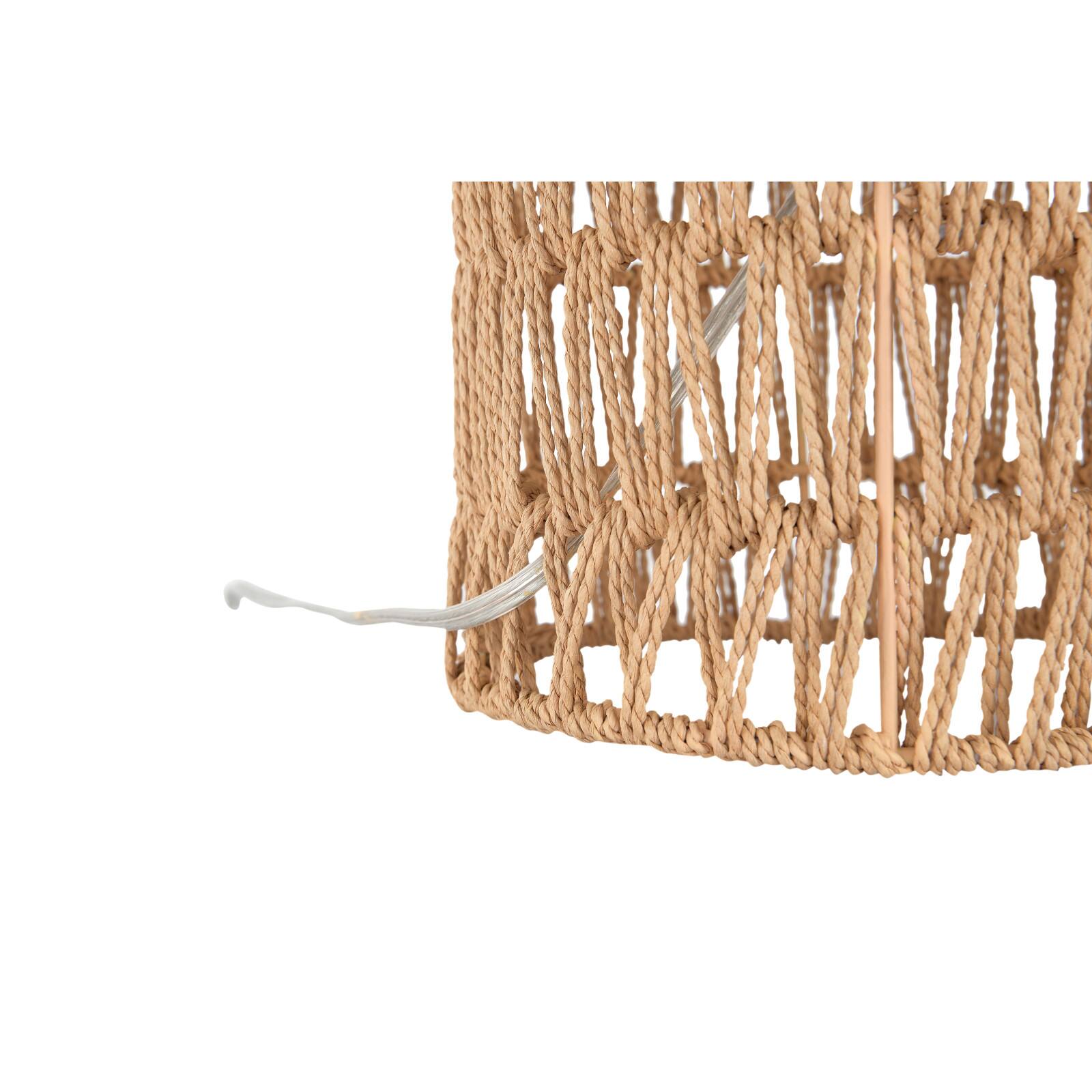 Hello Honey&#xAE; 18&#x22; Drum-Shaped Rope Table Lamp