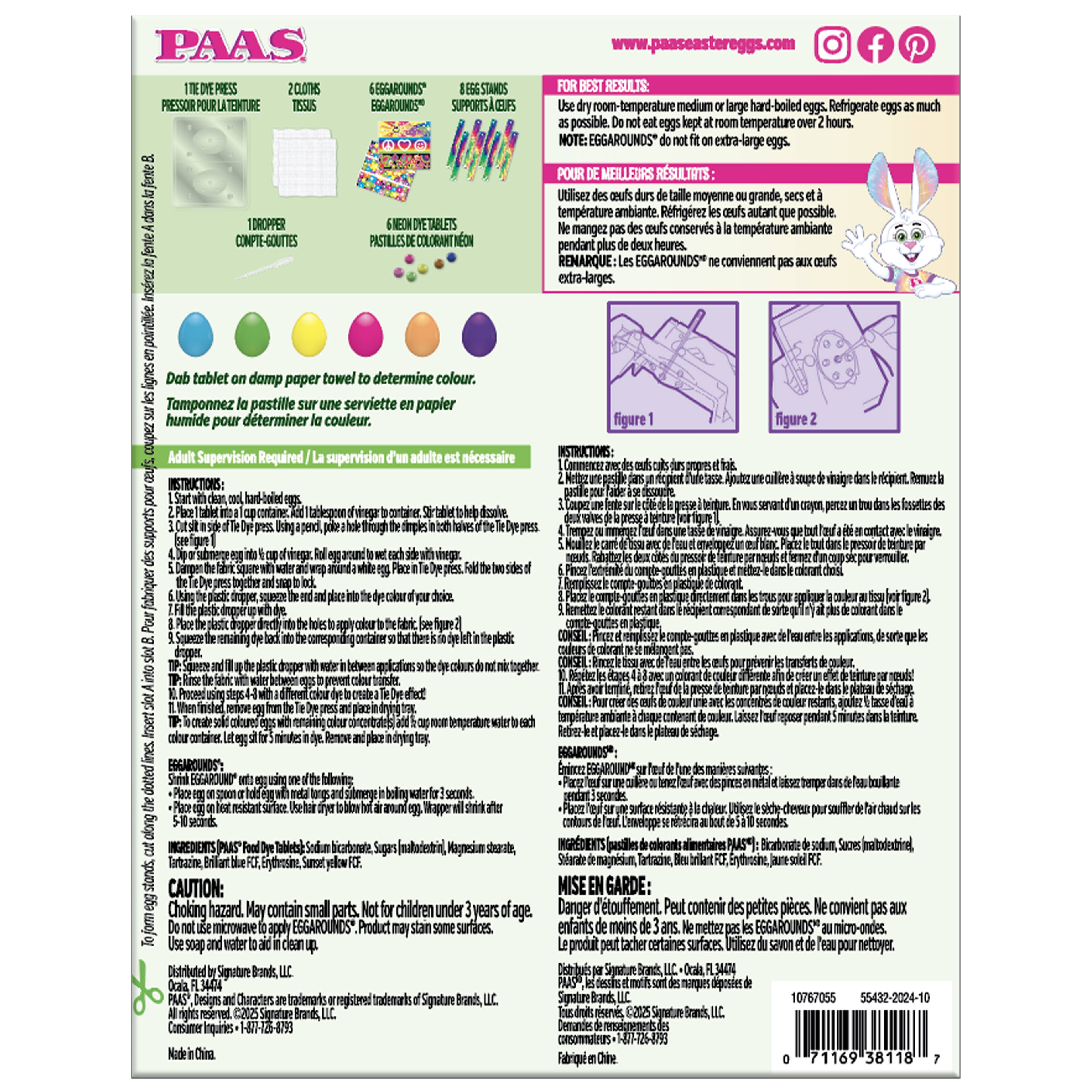 PAAS&#xAE; Tie Dye Egg Decoration Kit