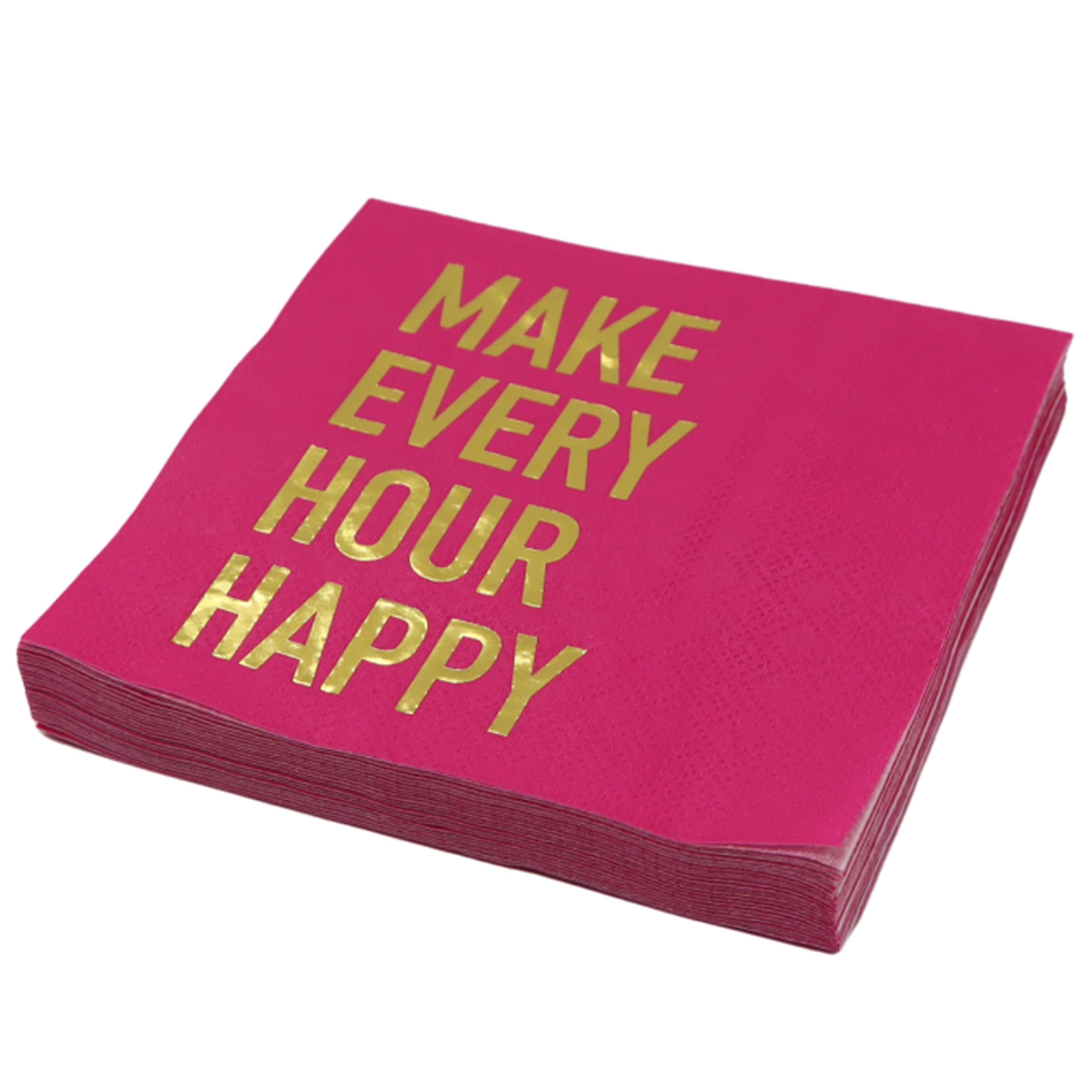 Make Every Hour Happy Beverage Napkins, 20ct. by Ashland&#xAE;