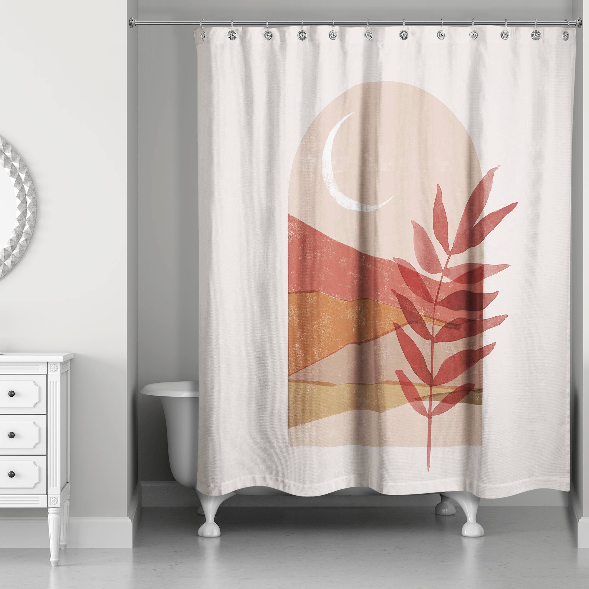 Warm Picture Window Shower Curtain
