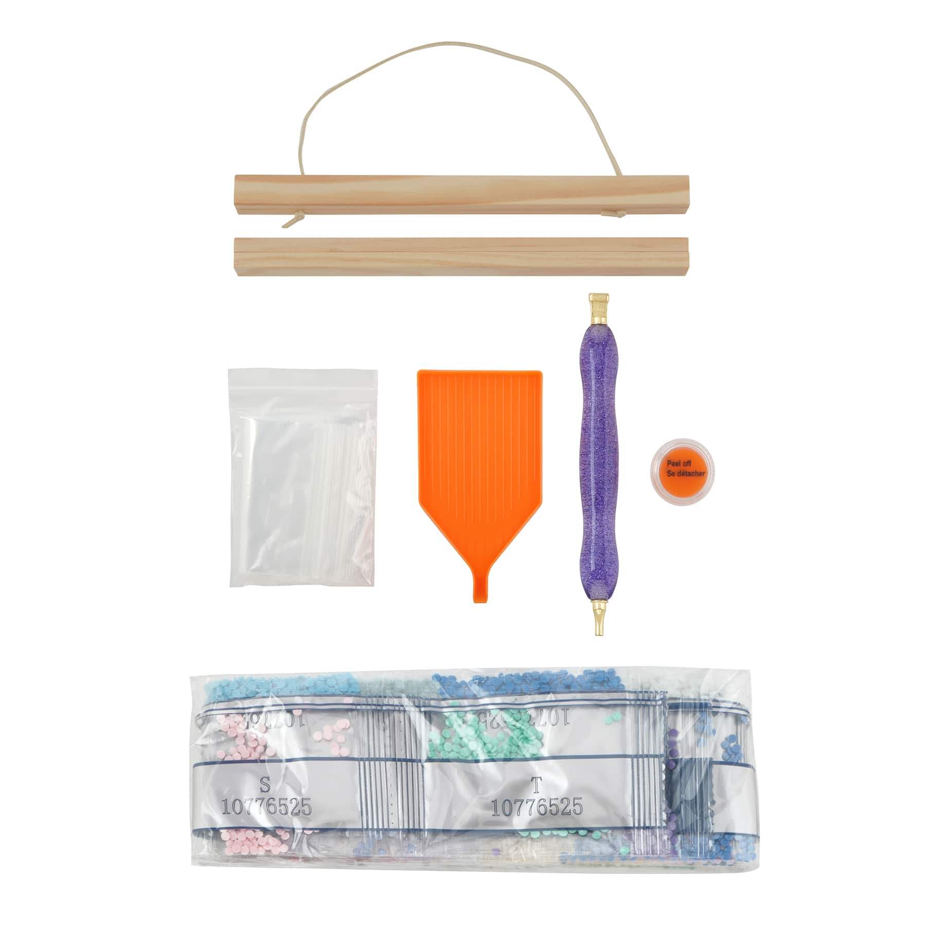 8&#x22; x 10&#x22; Neon Pumpkin Diamond Art Kit with Magnetic Frame by Make Market&#xAE;