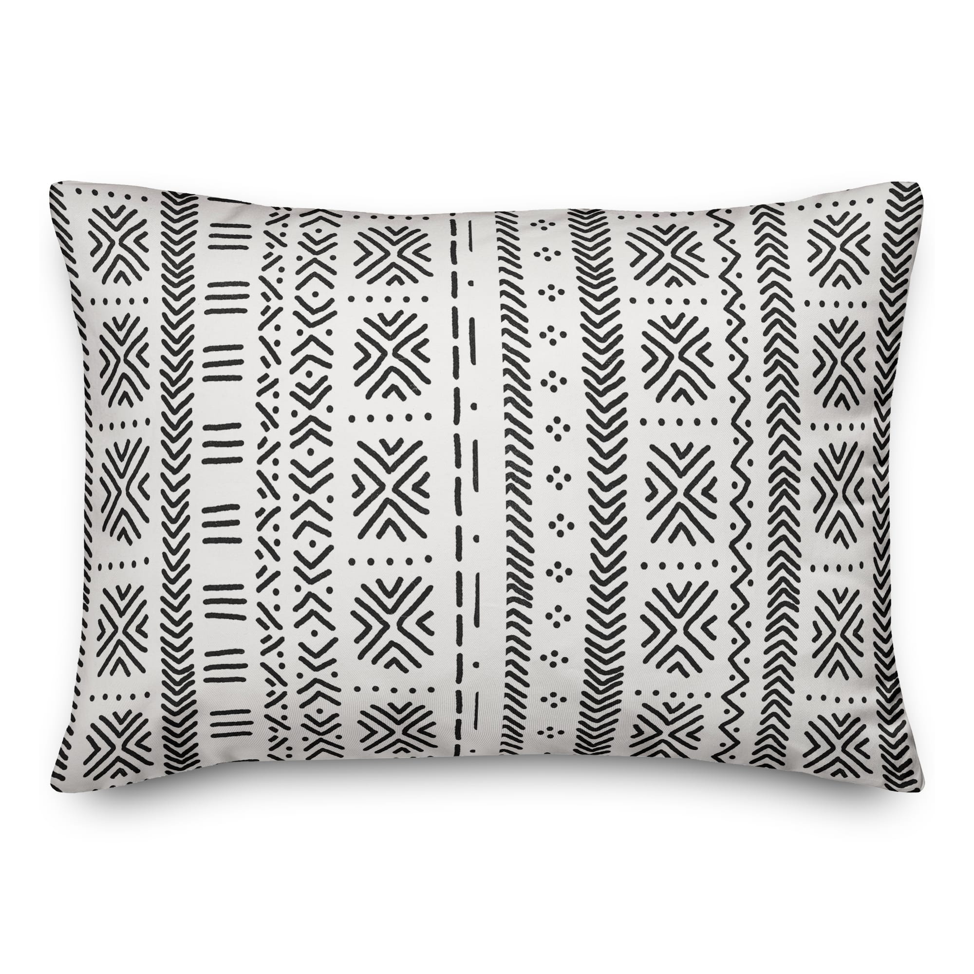 Mudcloth Pattern 14&#x22; x 20&#x22; Throw Pillow