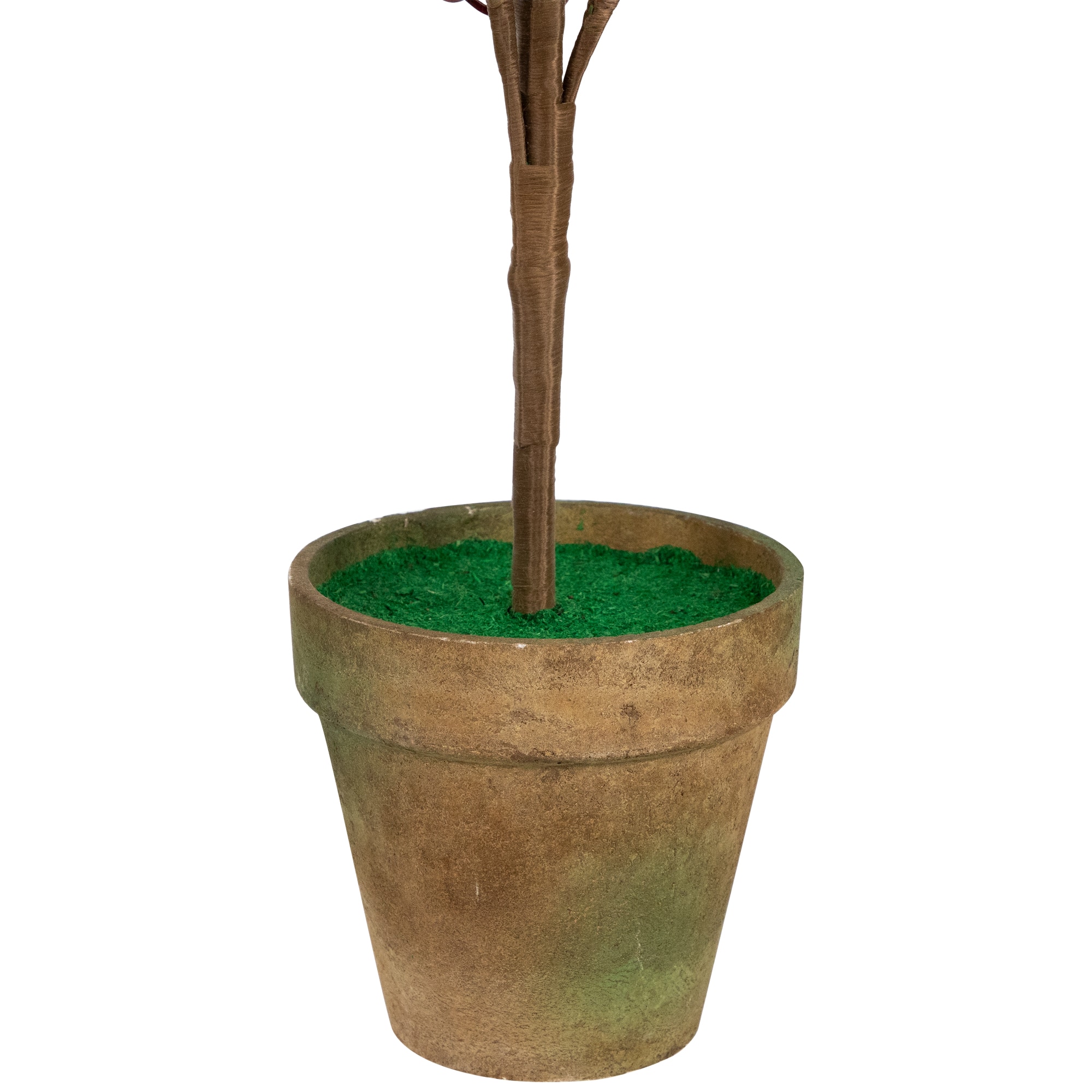 3ft. Pre-Lit Potted Berries & Pine Artificial Christmas Tree, Warm White LED Lights