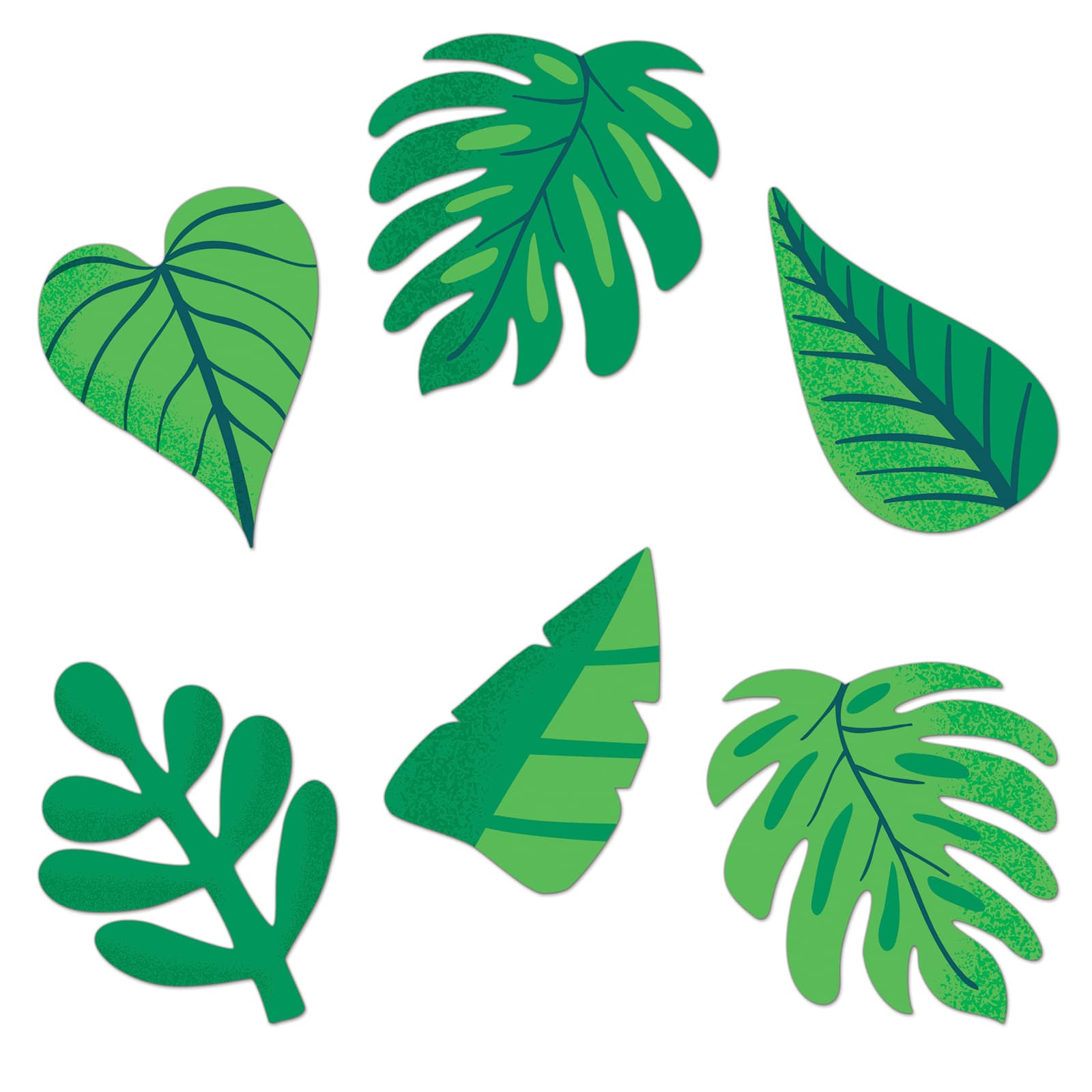 Carson Dellosa Education&#xAE; One World Tropical Leaves Cut-Outs, 3 Packs of 36