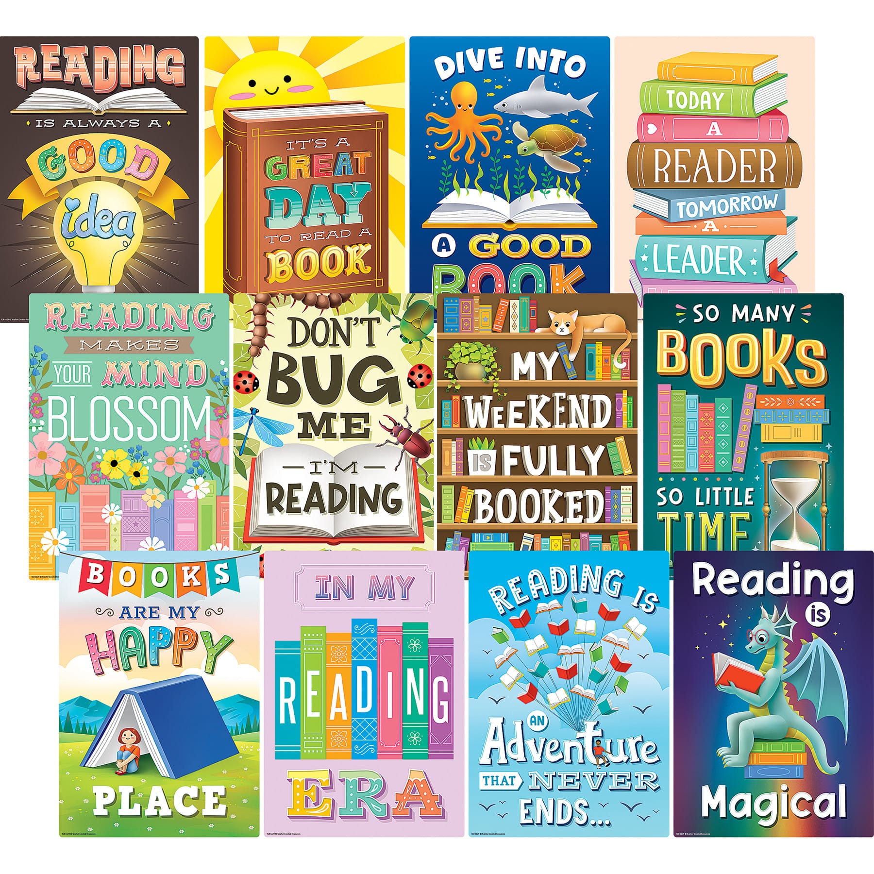 Teacher Created Resources® 11" x 16" Reading Is Fun Small Posters Set