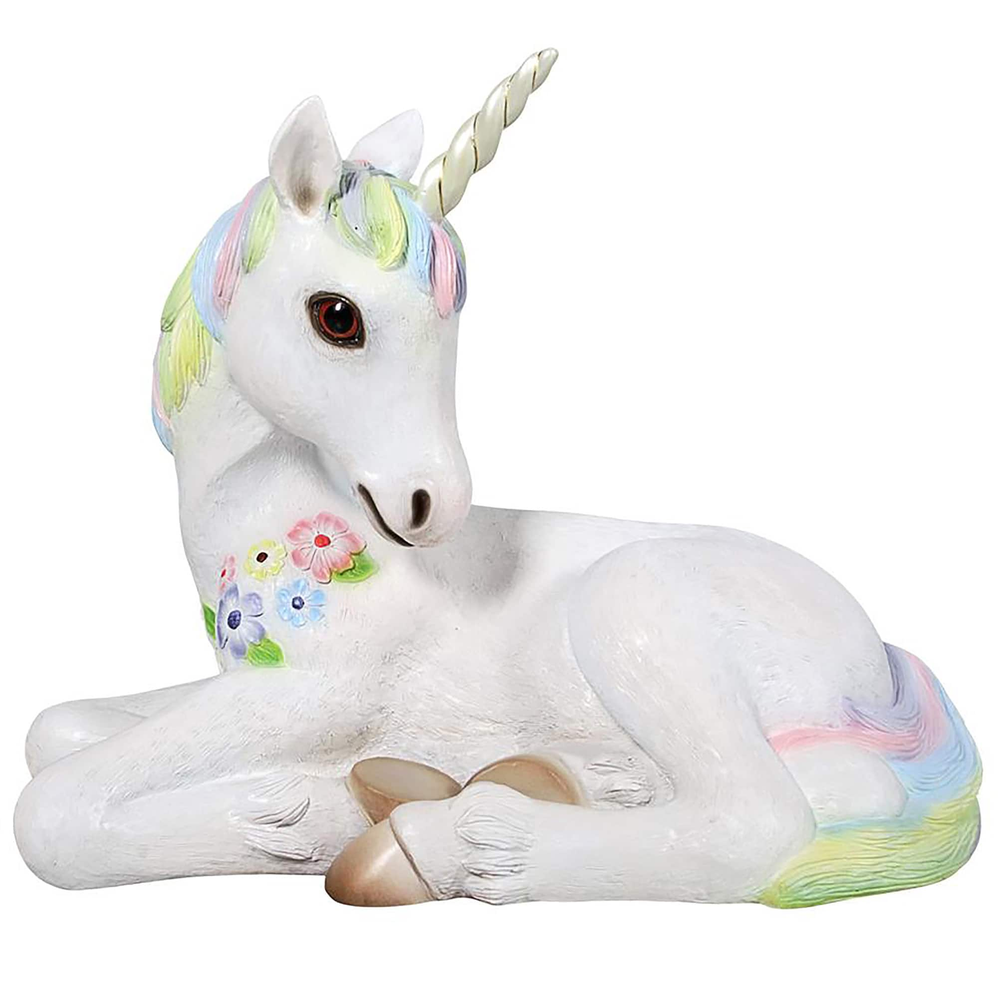 Design Toscano 2.2ft. Sparkle the Mystical Magical Resting Unicorn Statue