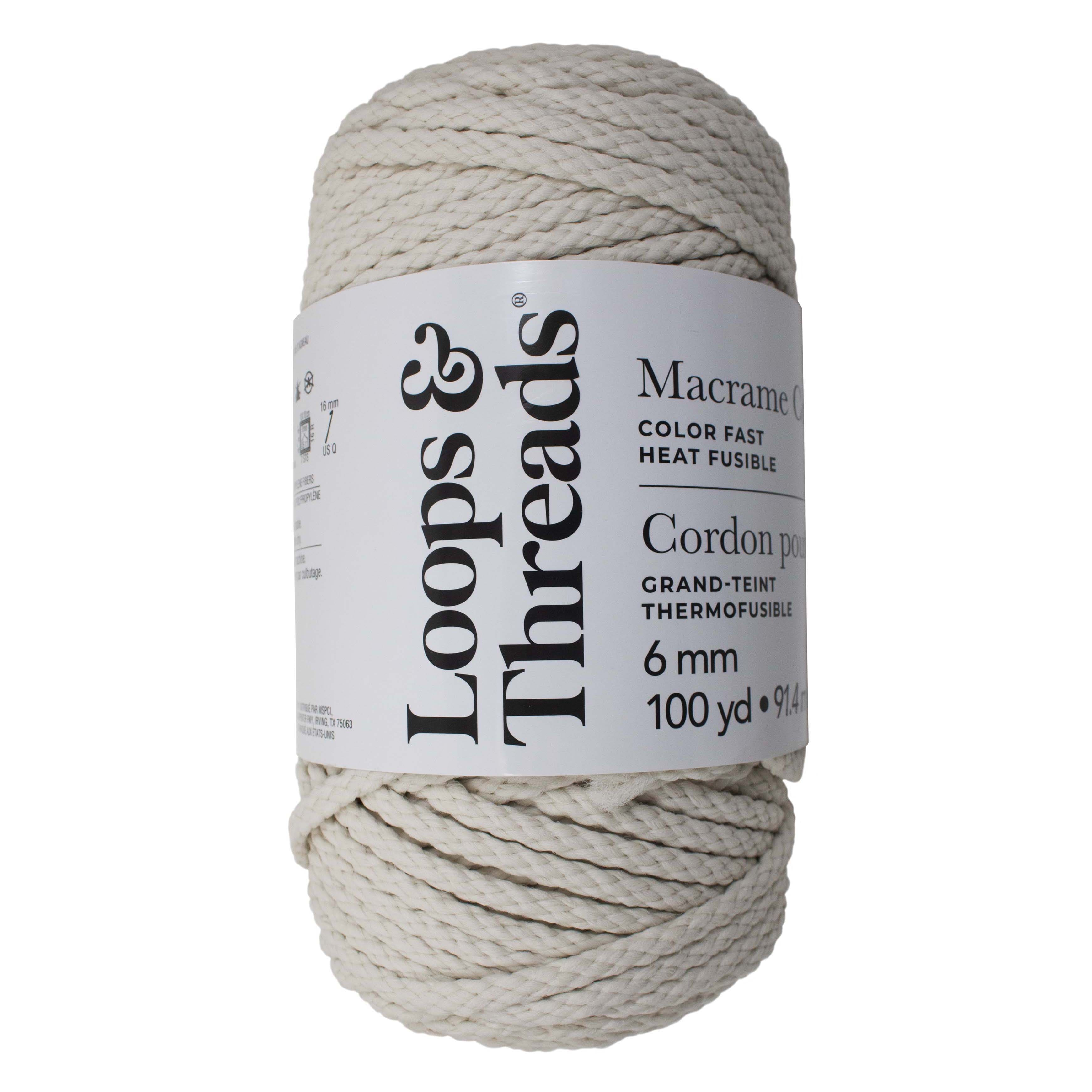 6mm Heat Fusible Macramé Cord by Loops & Threads®