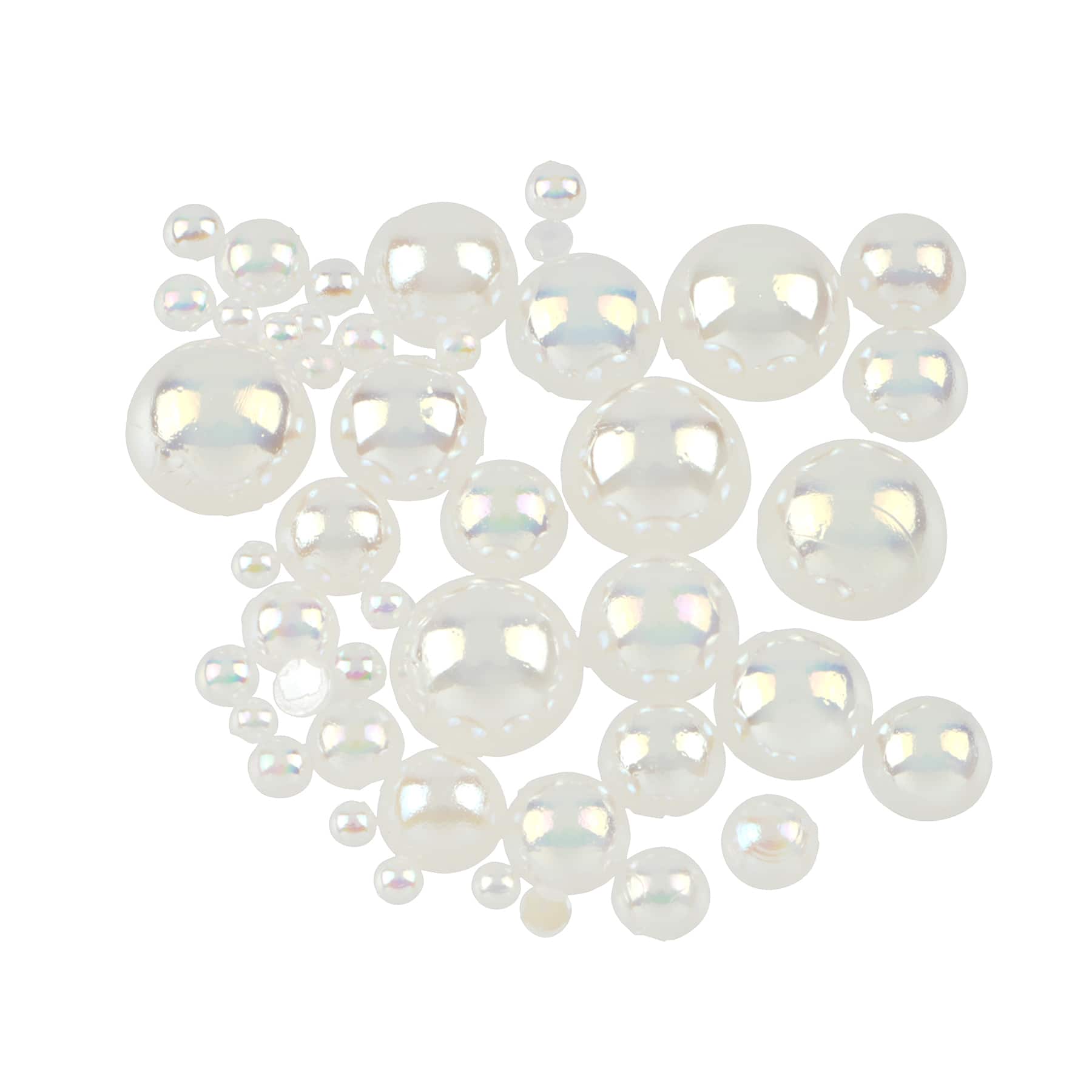 Plastic Round Flatback Pearl Mix by Bead Landing&#x2122;