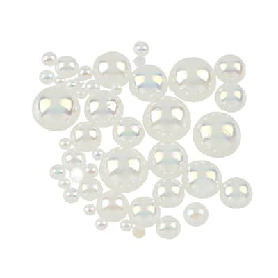 Plastic Round Flatback Pearl Mix by Bead Landing™ image