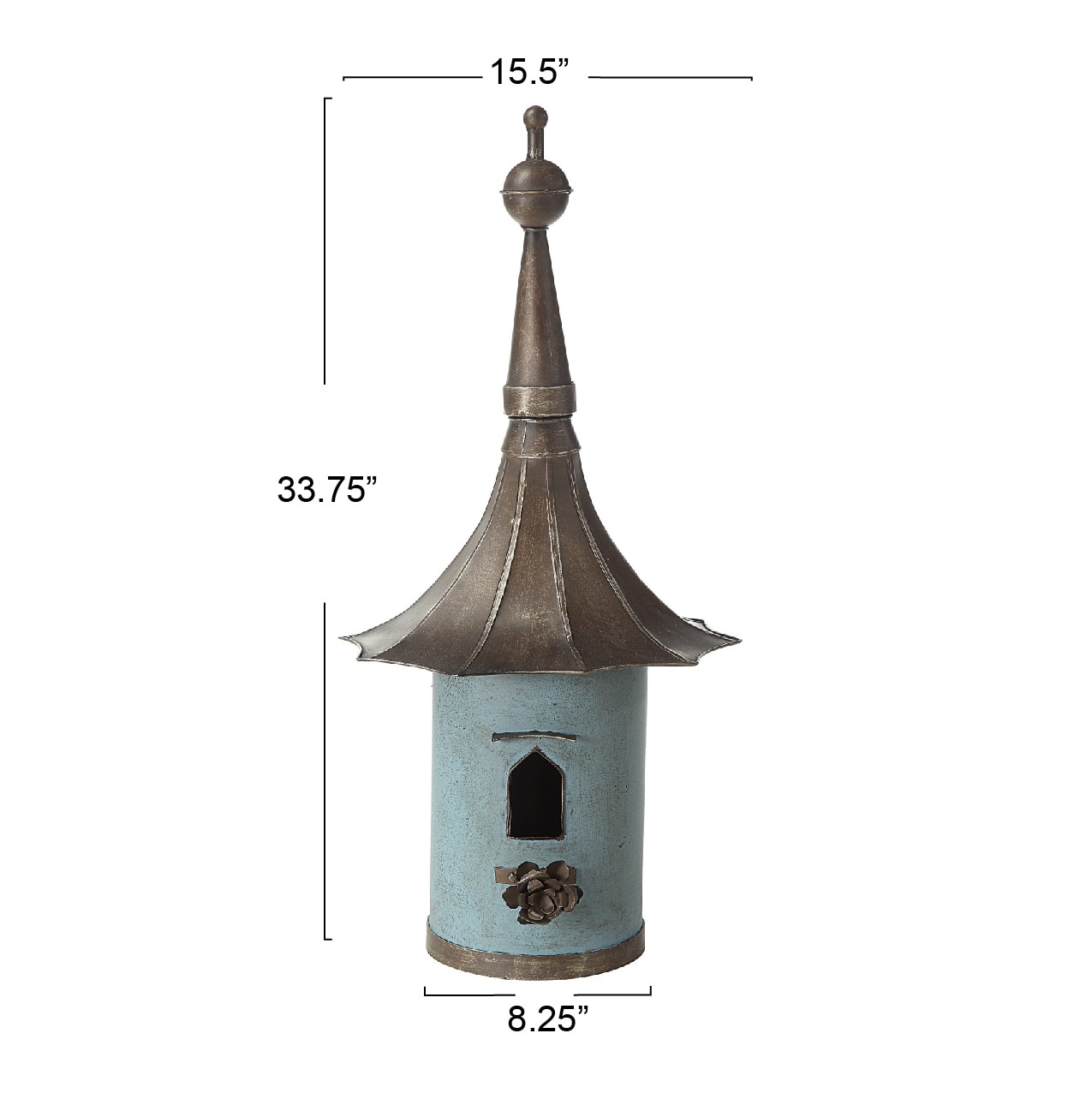 Hello Honey&#xAE; 34&#x22; Decorative Metal Birdhouse