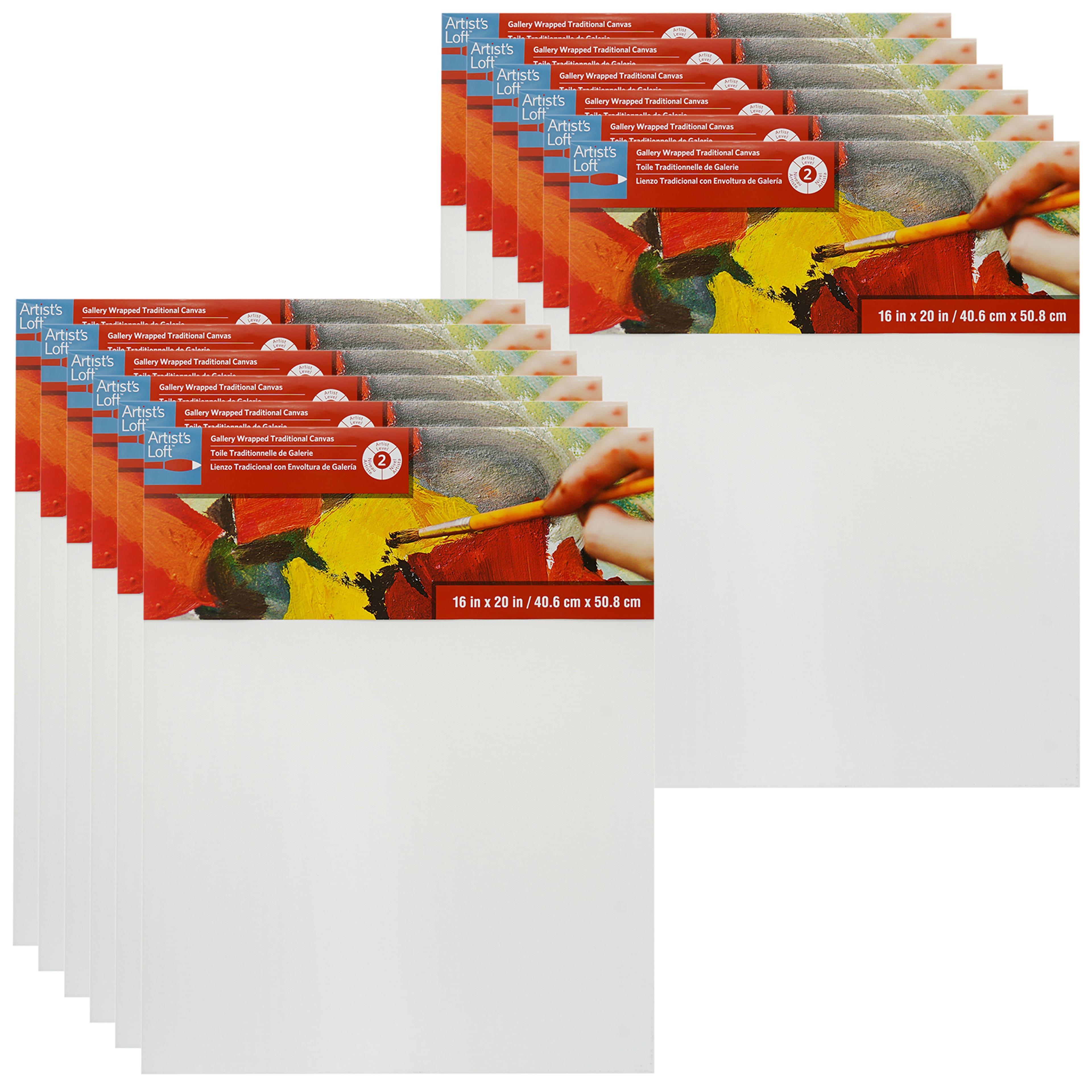 12 Pack: Level 2 Gallery Wrapped Traditional Canvas by Artist's Loft®