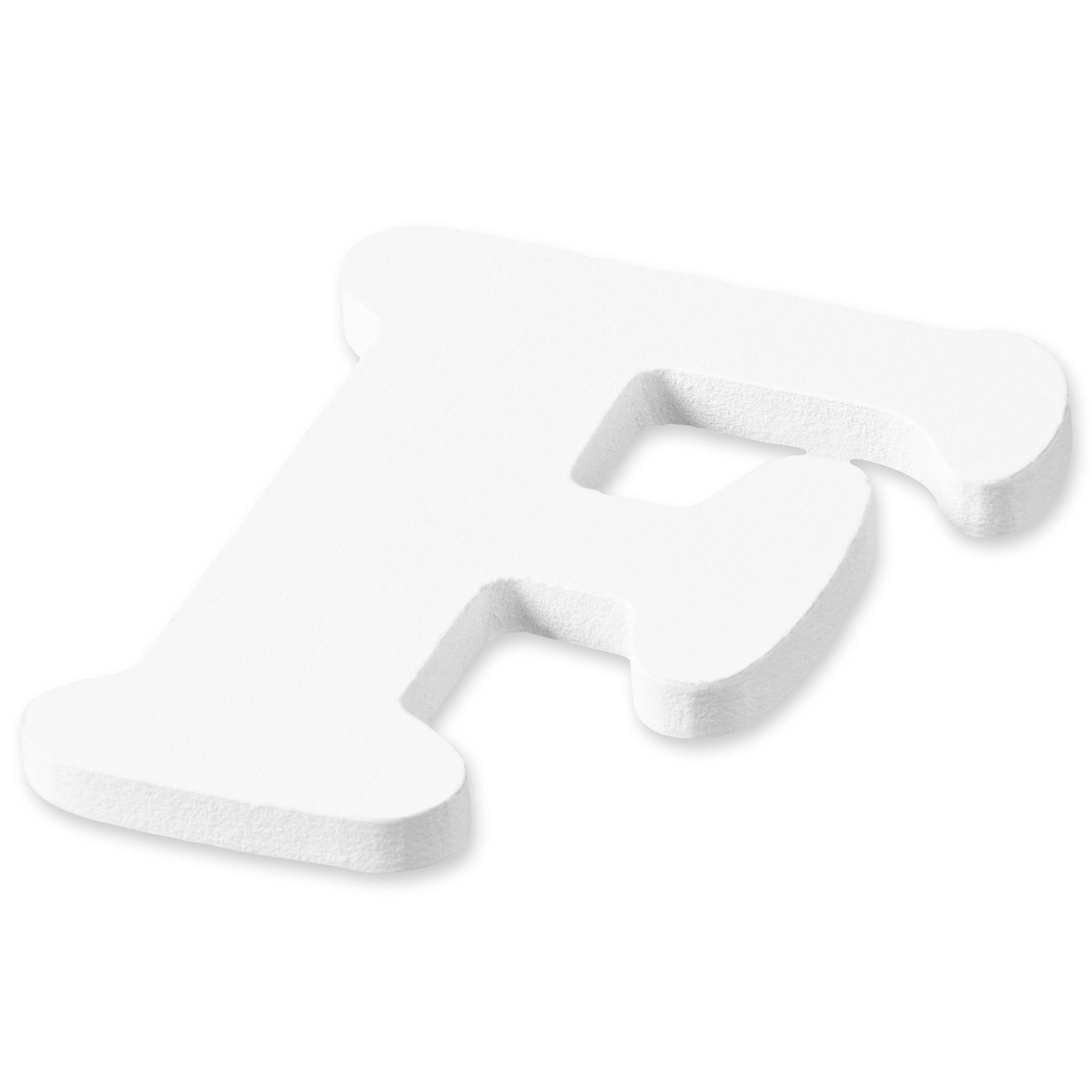 Lettre en bois blanche de 6,3 cm de Make Market