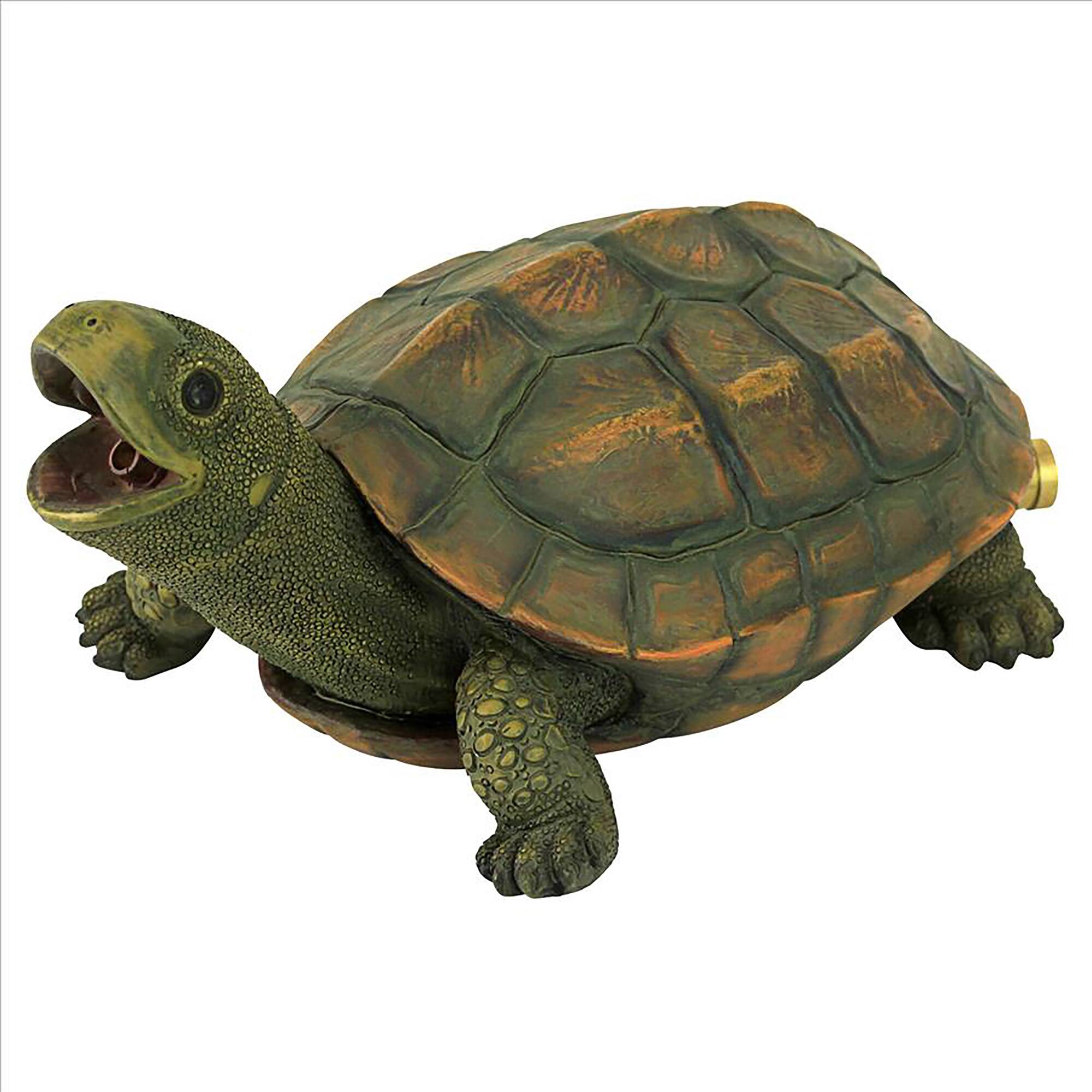 Design Toscano 9.5&#x22; Sprinkle the Turtle Piped Spitter Statue