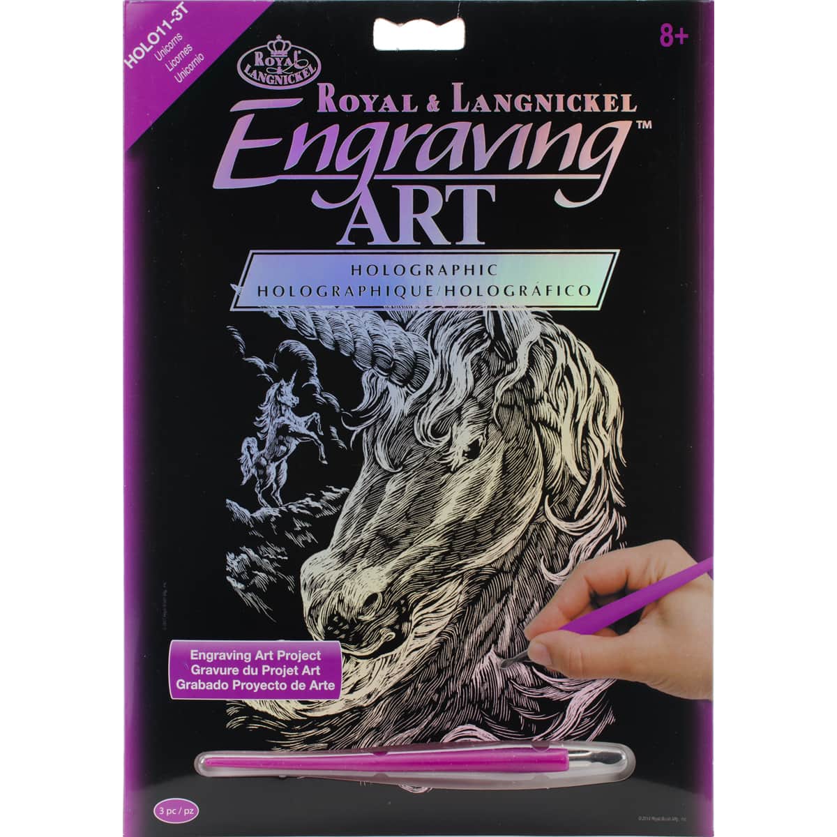Royal & Langnickel® Engraving Art™ Unicorns Holographic Foil Kit