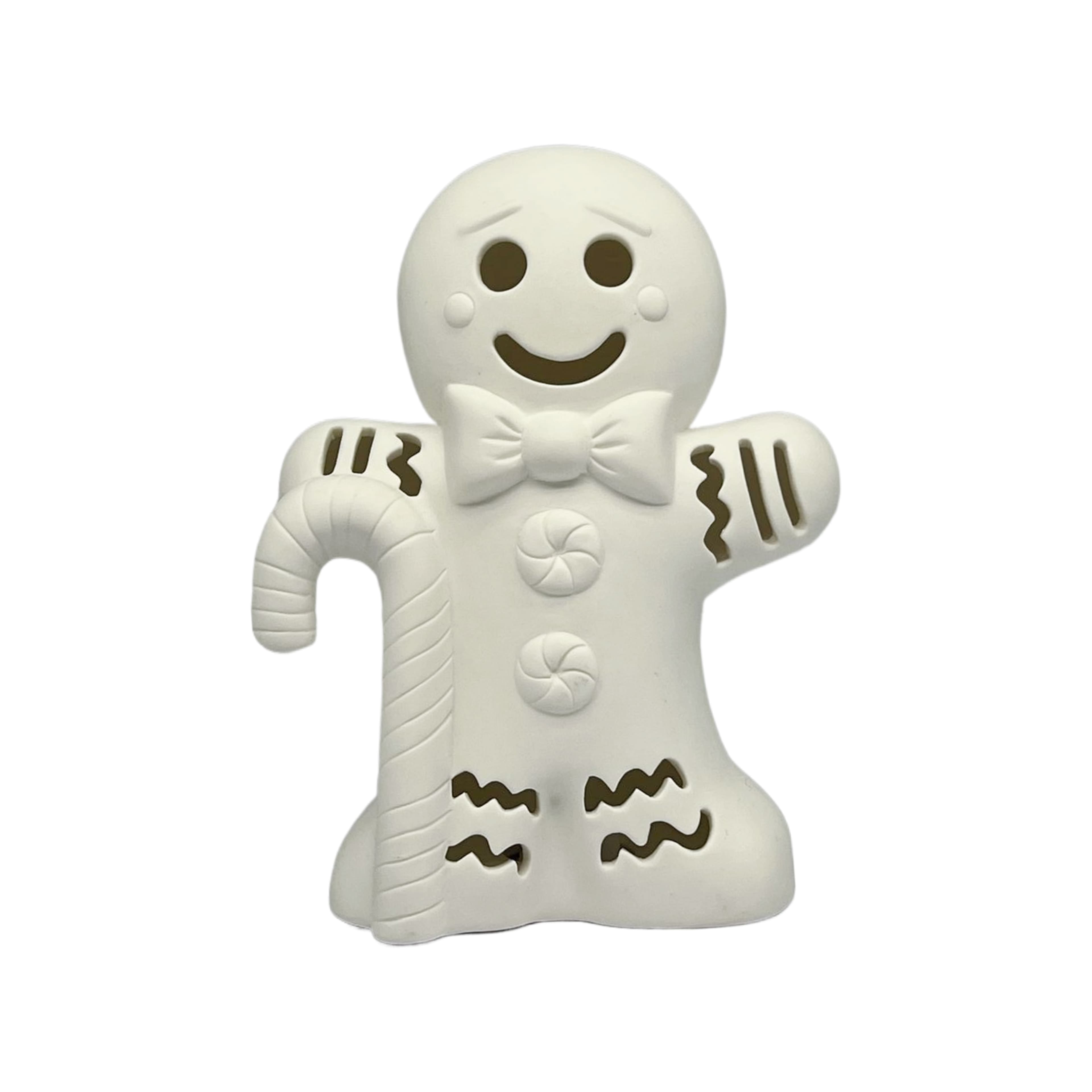 6.75&#x22; LED DIY Ceramic Gingerbread Cookie D&#xE9;cor by Make Market&#xAE;