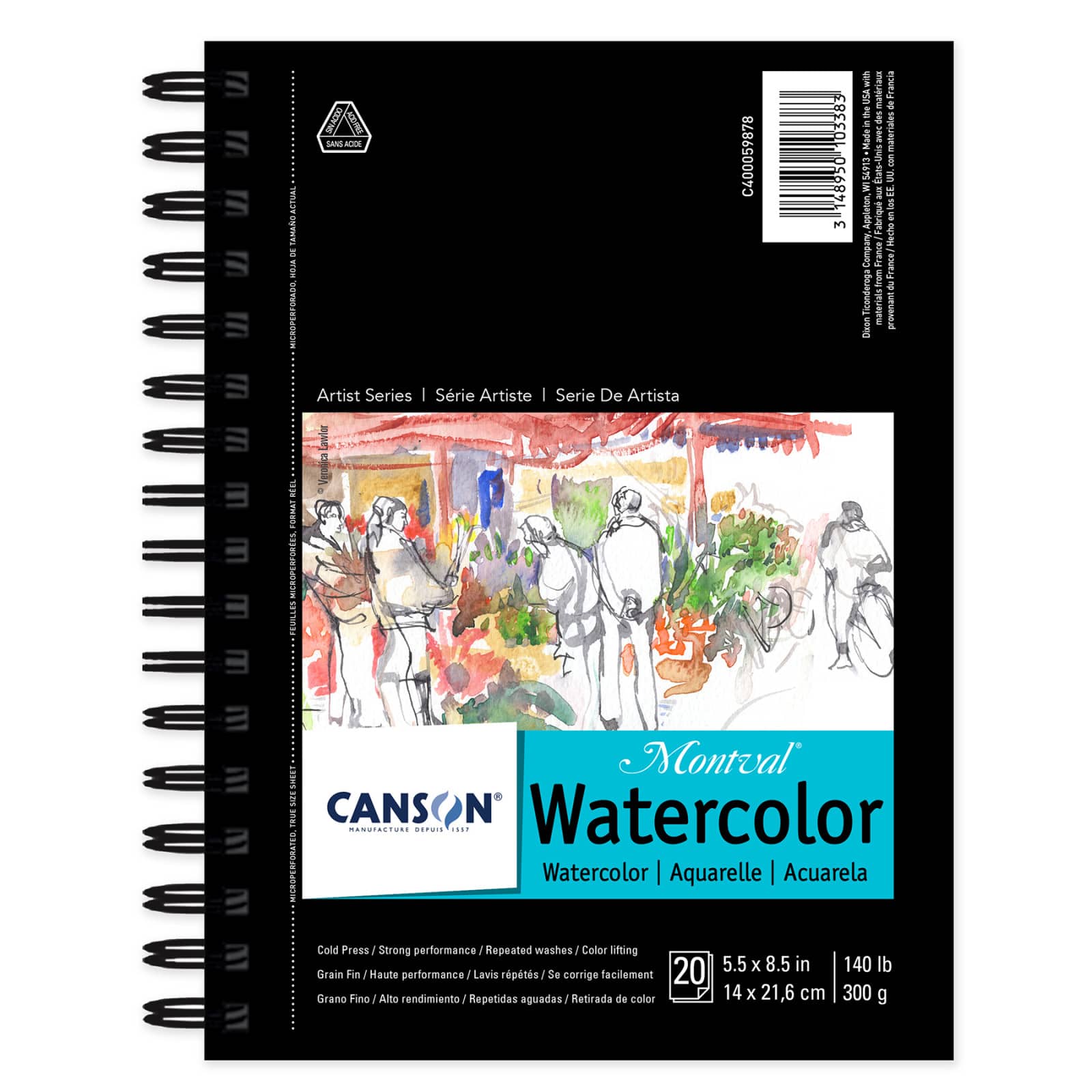 Canson&#xAE; Montval&#xAE; Artist Series Watercolor Book