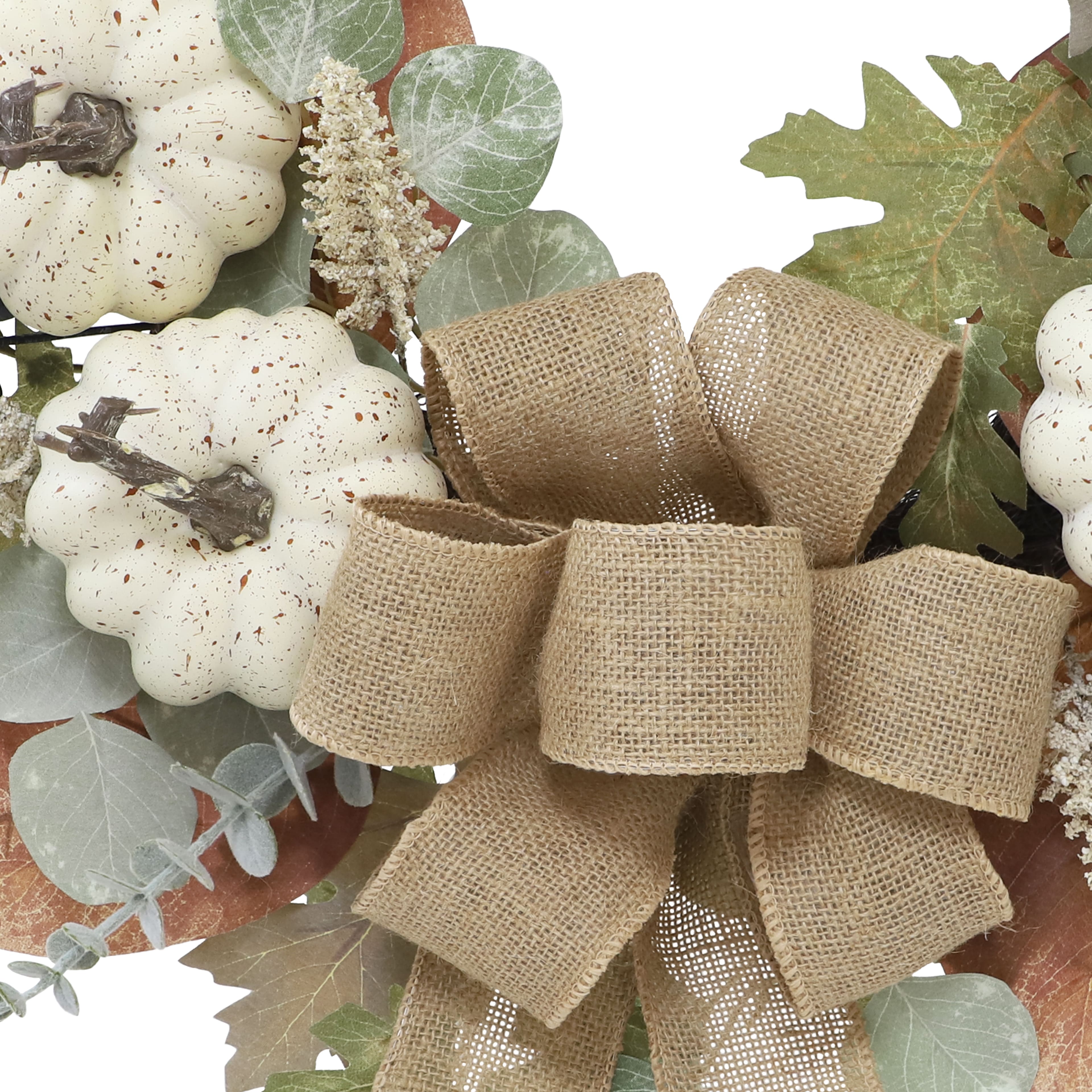 25&#x22; Eucalyptus &#x26; Pumpkin Floral Wreath by Ashland&#xAE;