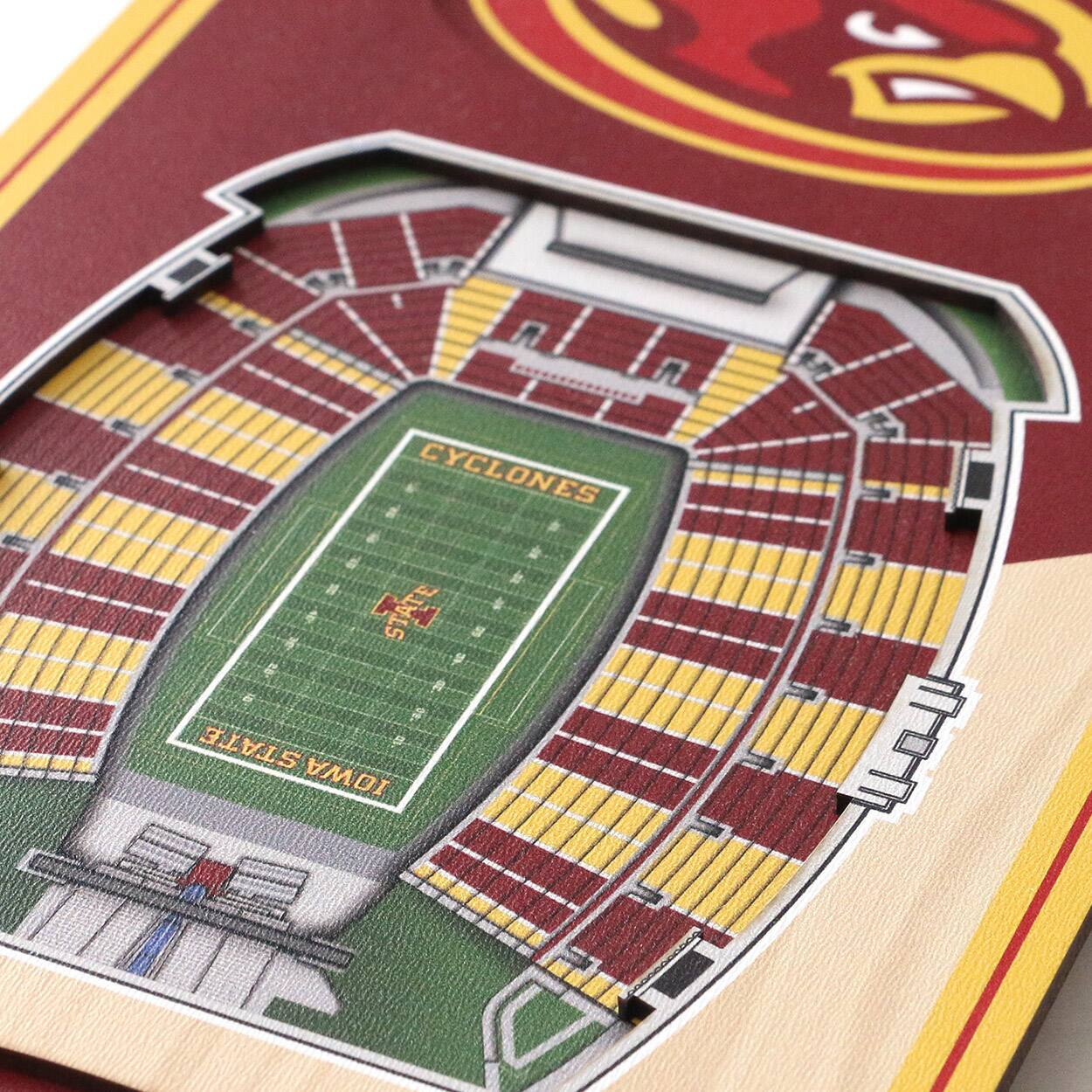 NCAA 6&#x22; x 19&#x22; StadiumView 3D Banner