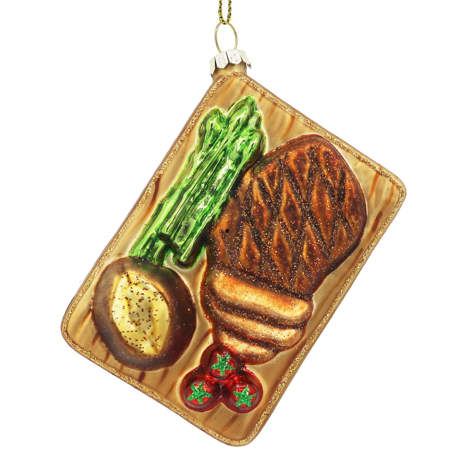 4&#x22; Beef Plate Glass Ornament by Ashland&#xAE;