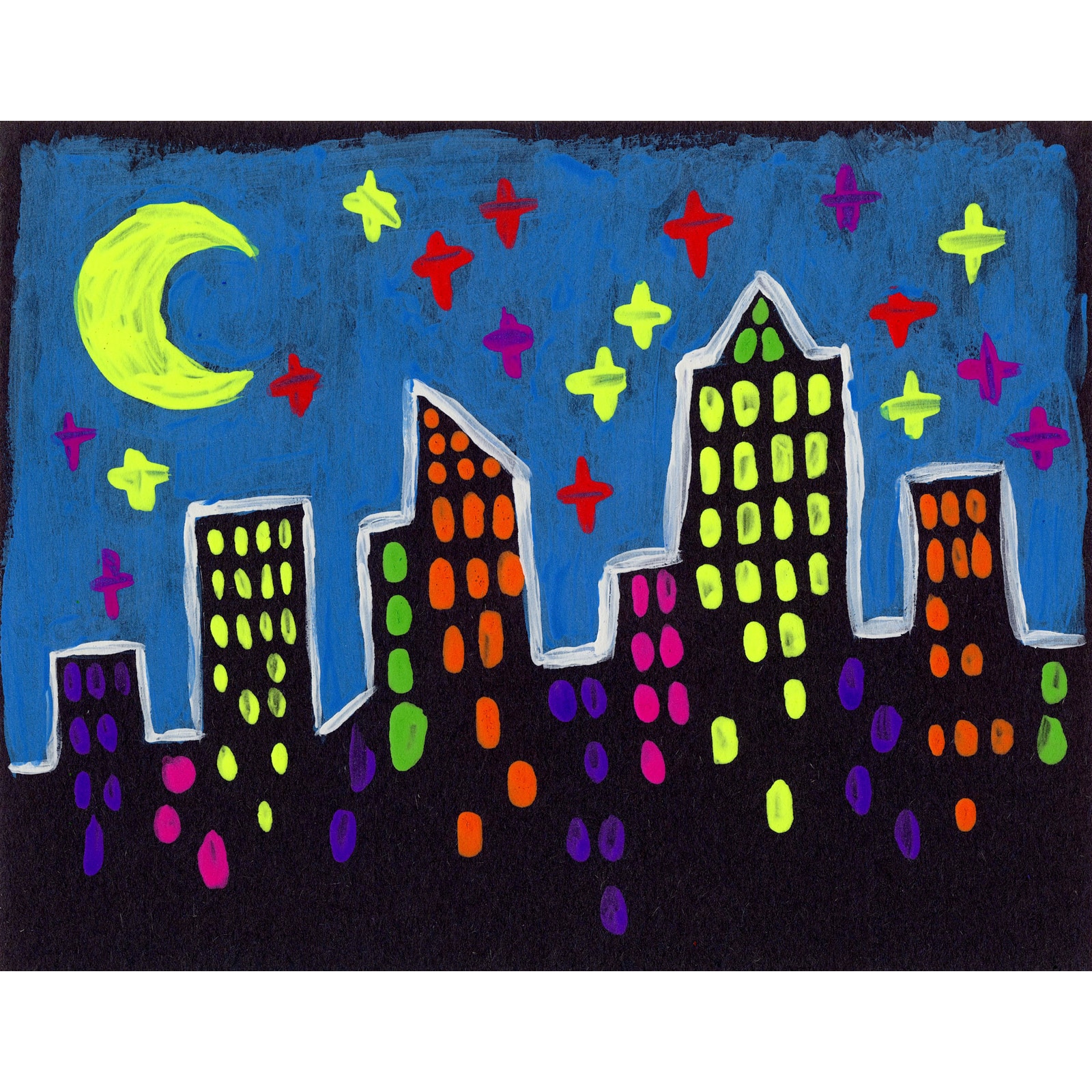 12 Packs: 10ct. (120 total) Crayola Neon Washable Kids Paint Set