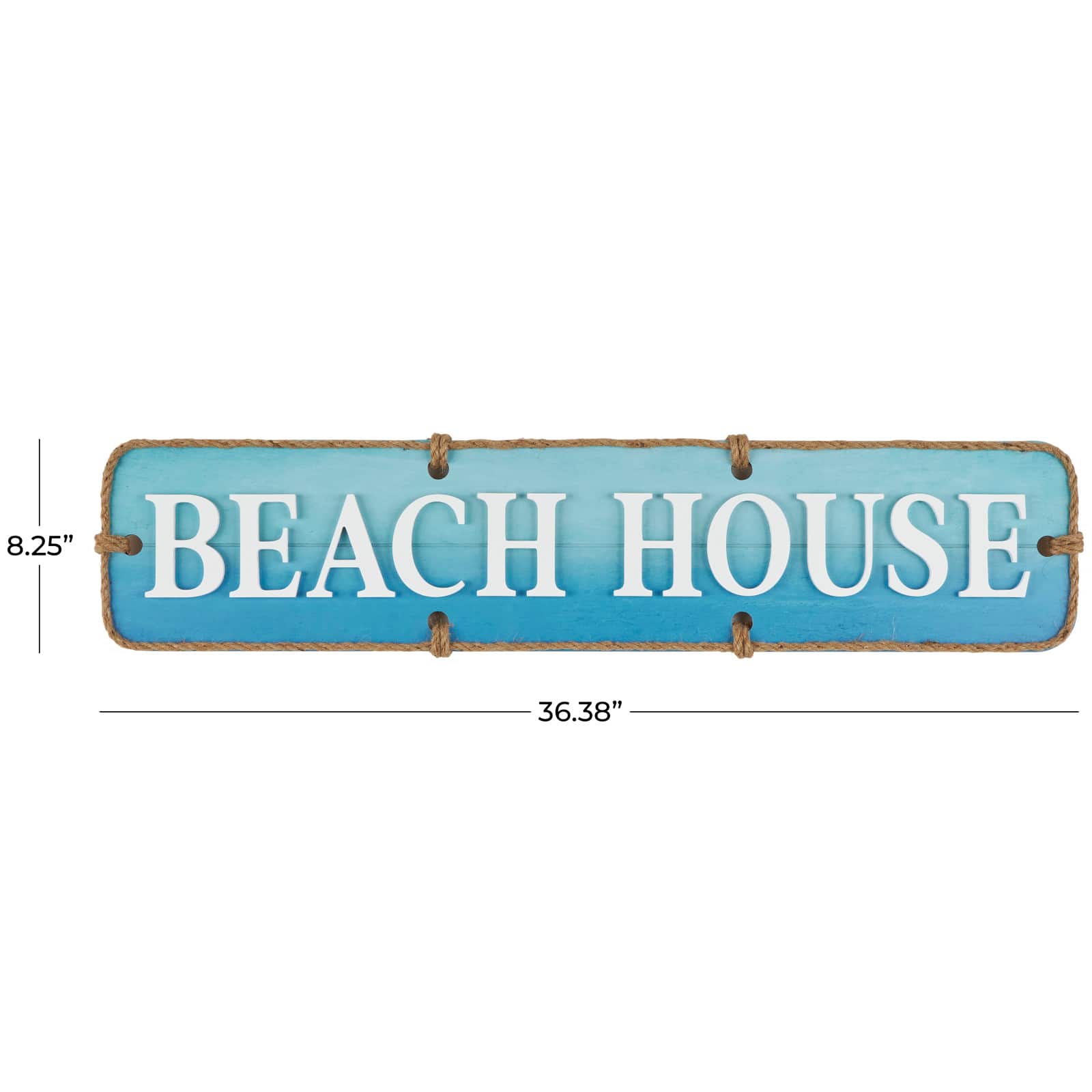 Blue Beach House Wooden Wall Sign D&#xE9;cor