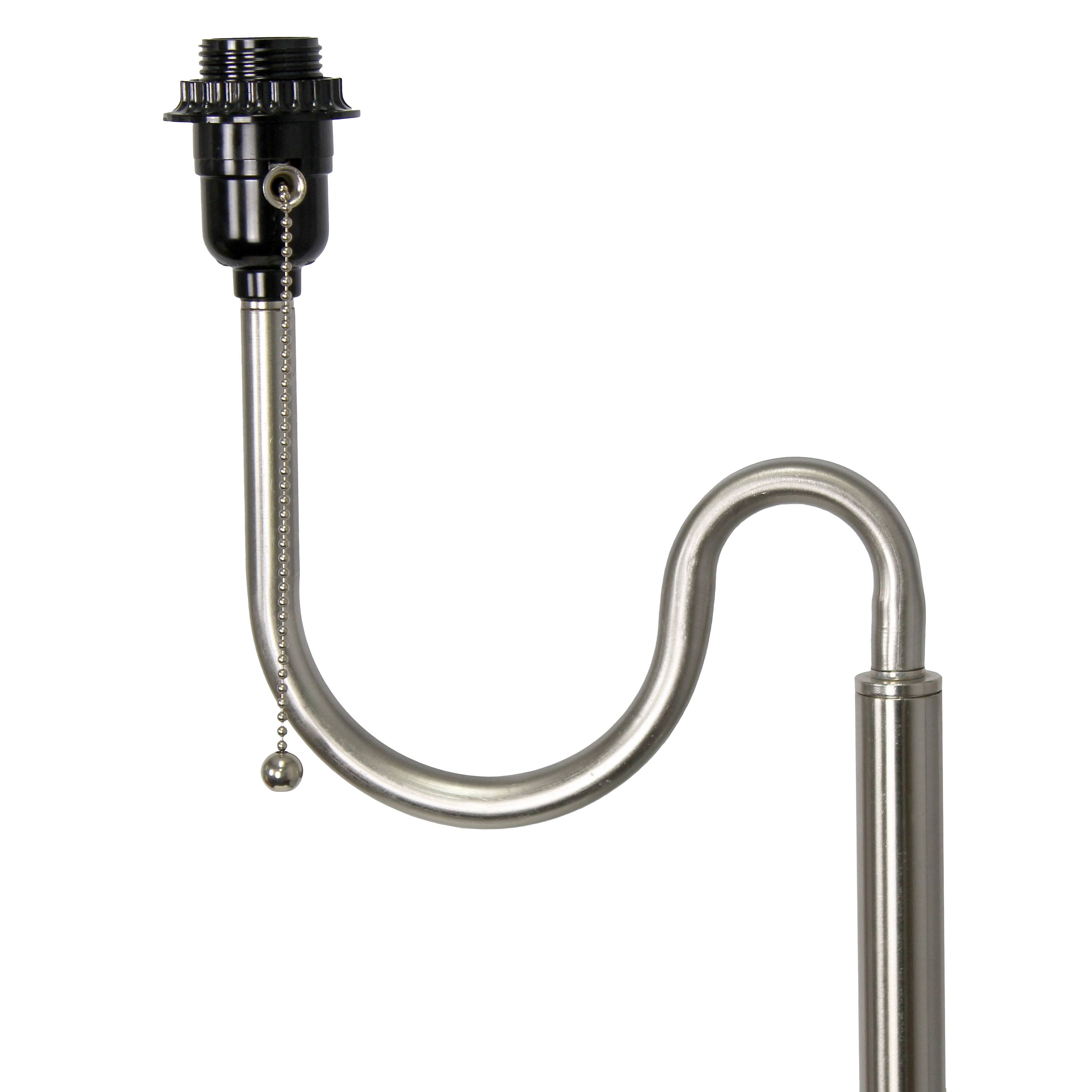 Simple Designs 57&#x22; 2 Tier Floor Lamp with USB &#x26; Outlet