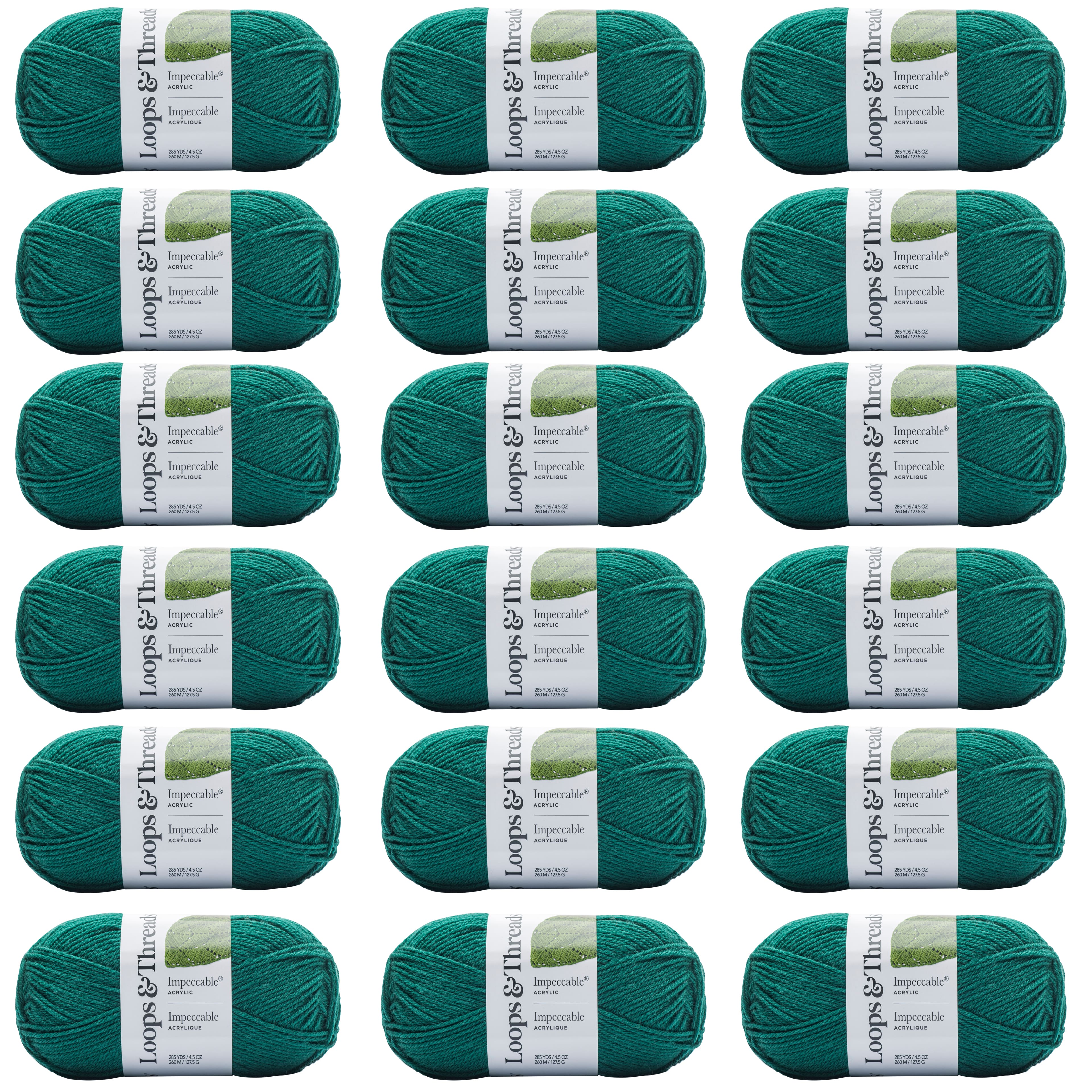 18 Pack: Impeccable® Solid Yarn by Loops & Threads®