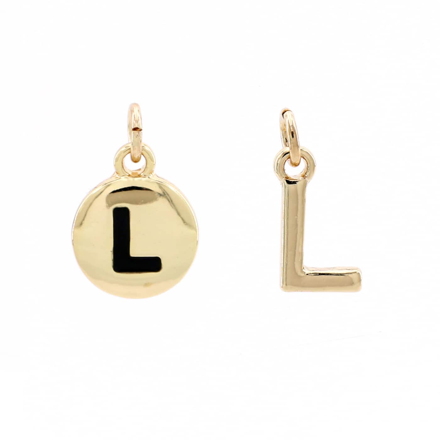 12 Pack: Metal Letter Charms by Bead Landing™