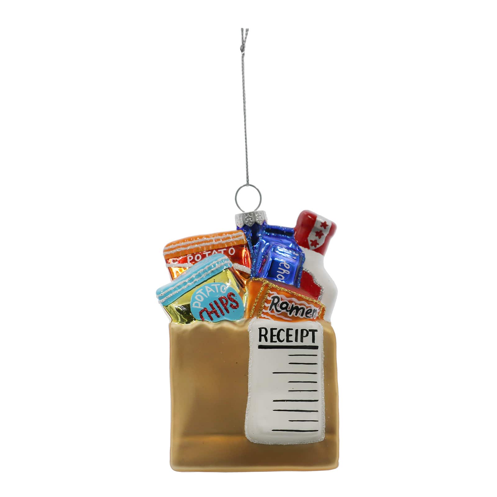 4&#x22; Shopping Bag Glass Ornament by Ashland&#xAE;