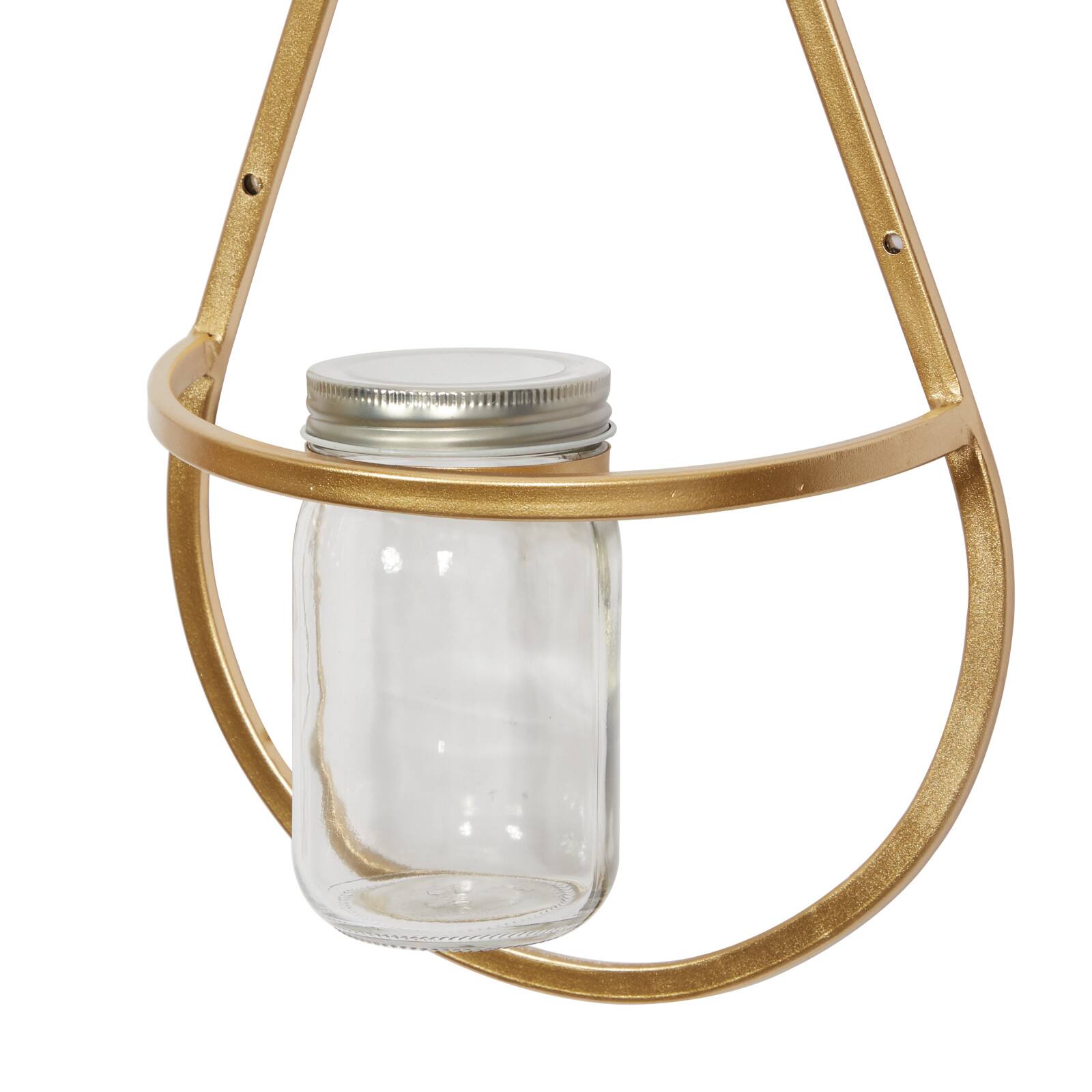 CosmoLiving by Cosmopolitan Gold Vase Metal Wall D&#xE9;cor Set, 3ct.