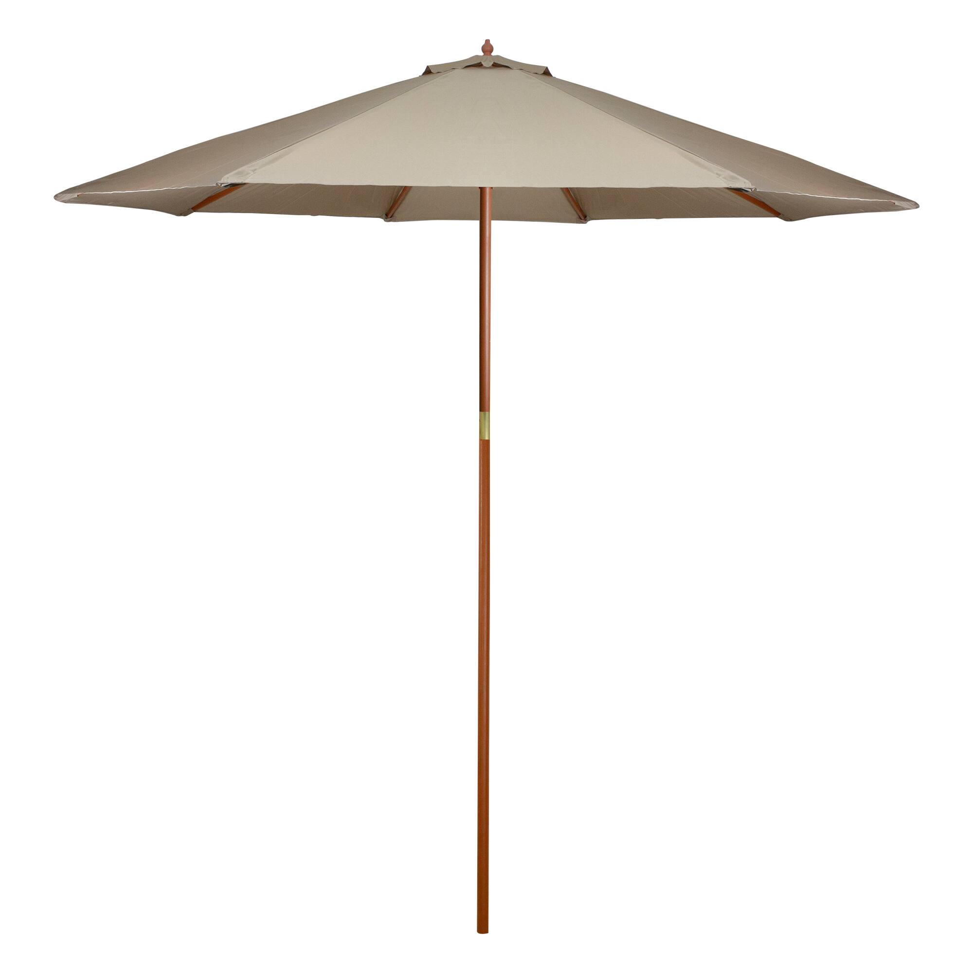9ft. Outdoor Patio Market Umbrella with Wooden Pole