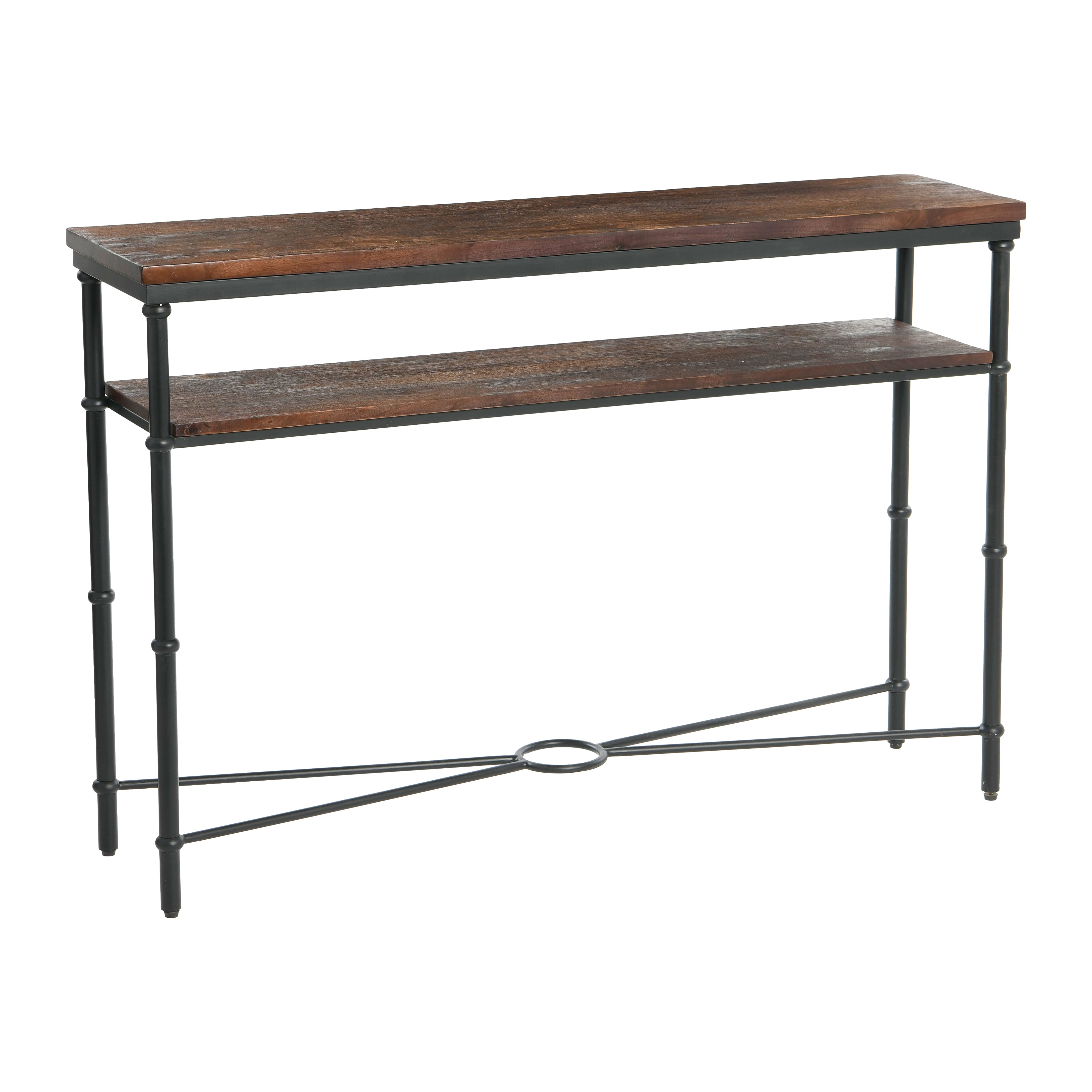 Hello Honey® 48" Saratoga Rustic Wood & Metal Console Table