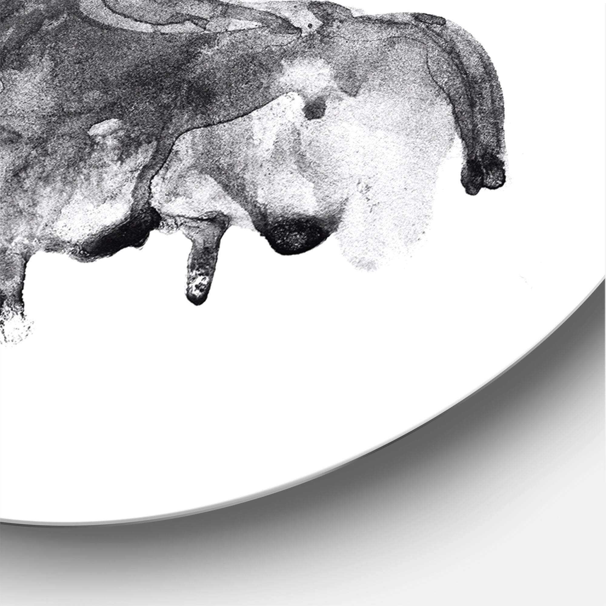 Designart - Portrait of African American Woman XII - Modern Metal Circle Wall Art