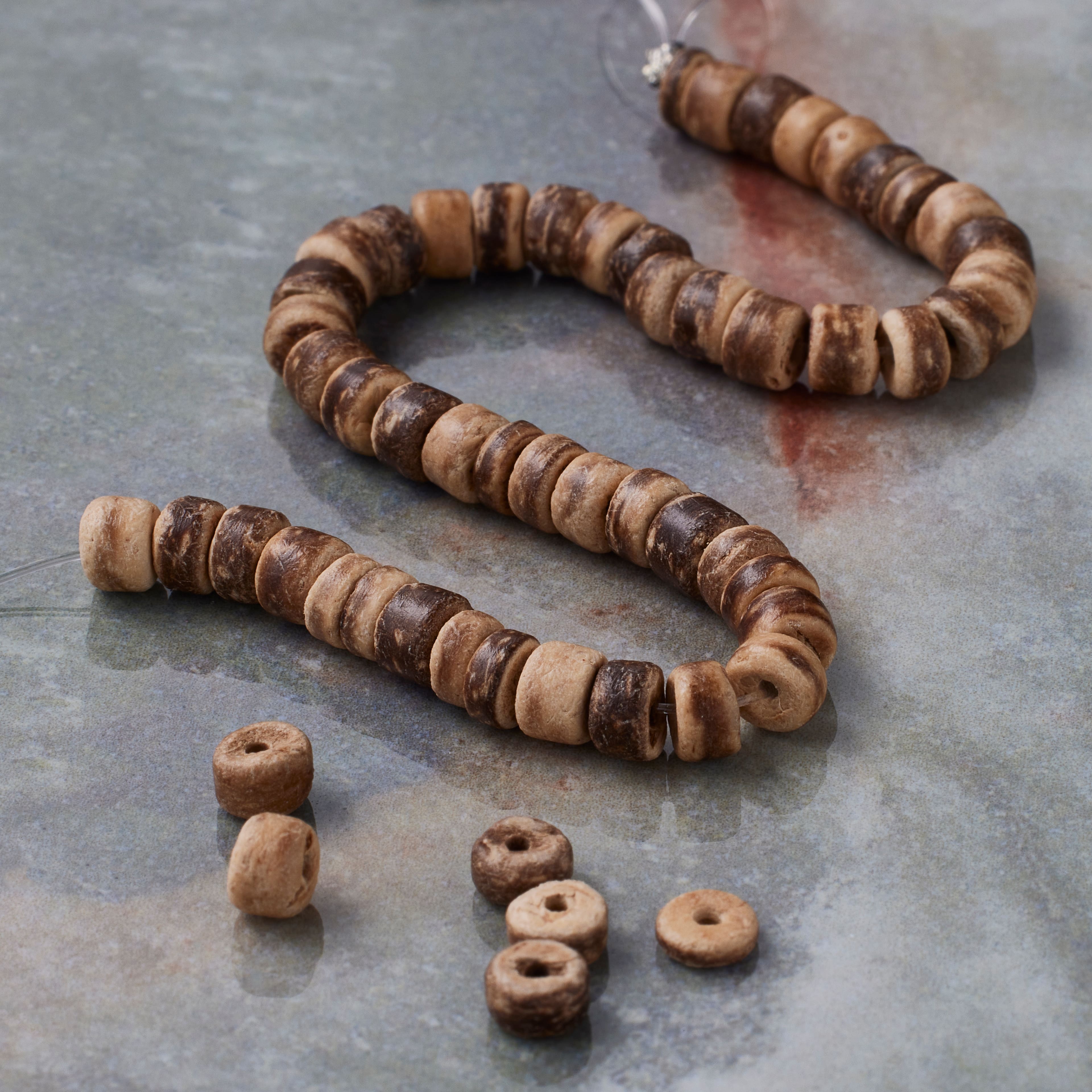 Light Brown Wood Coconut Wood Heishi Beads, 5mm by Bead Landing&#x2122; 