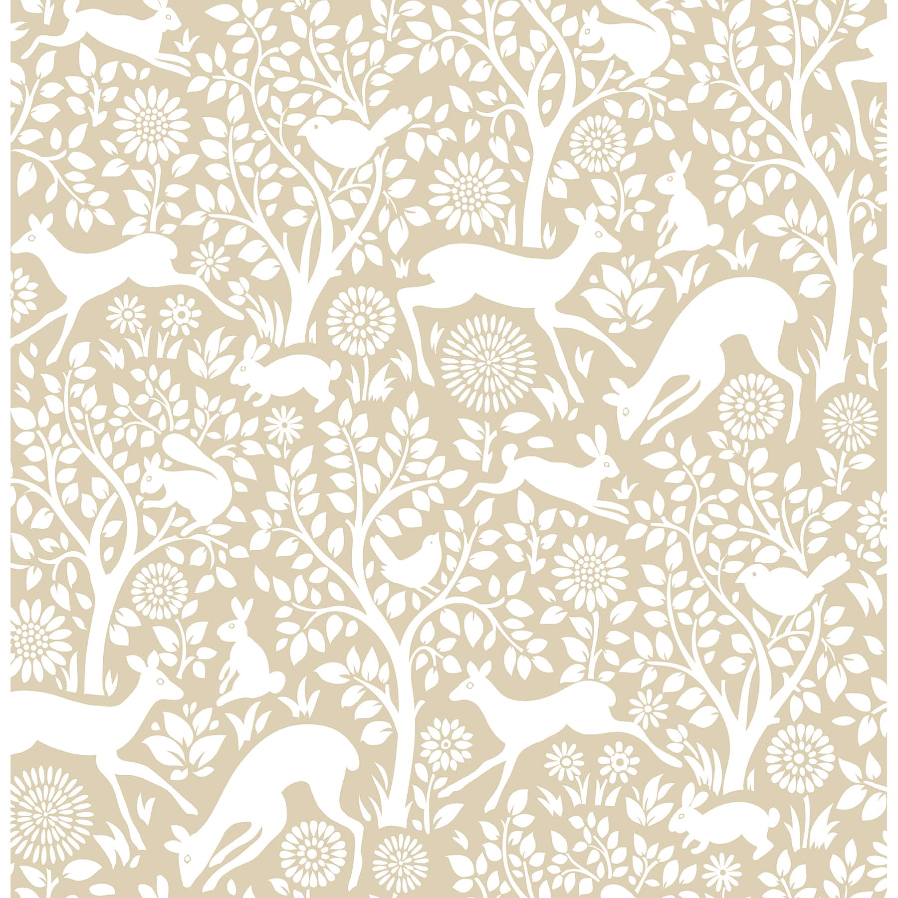 NuWallpaper Cream Merriment Peel & Stick Wallpaper