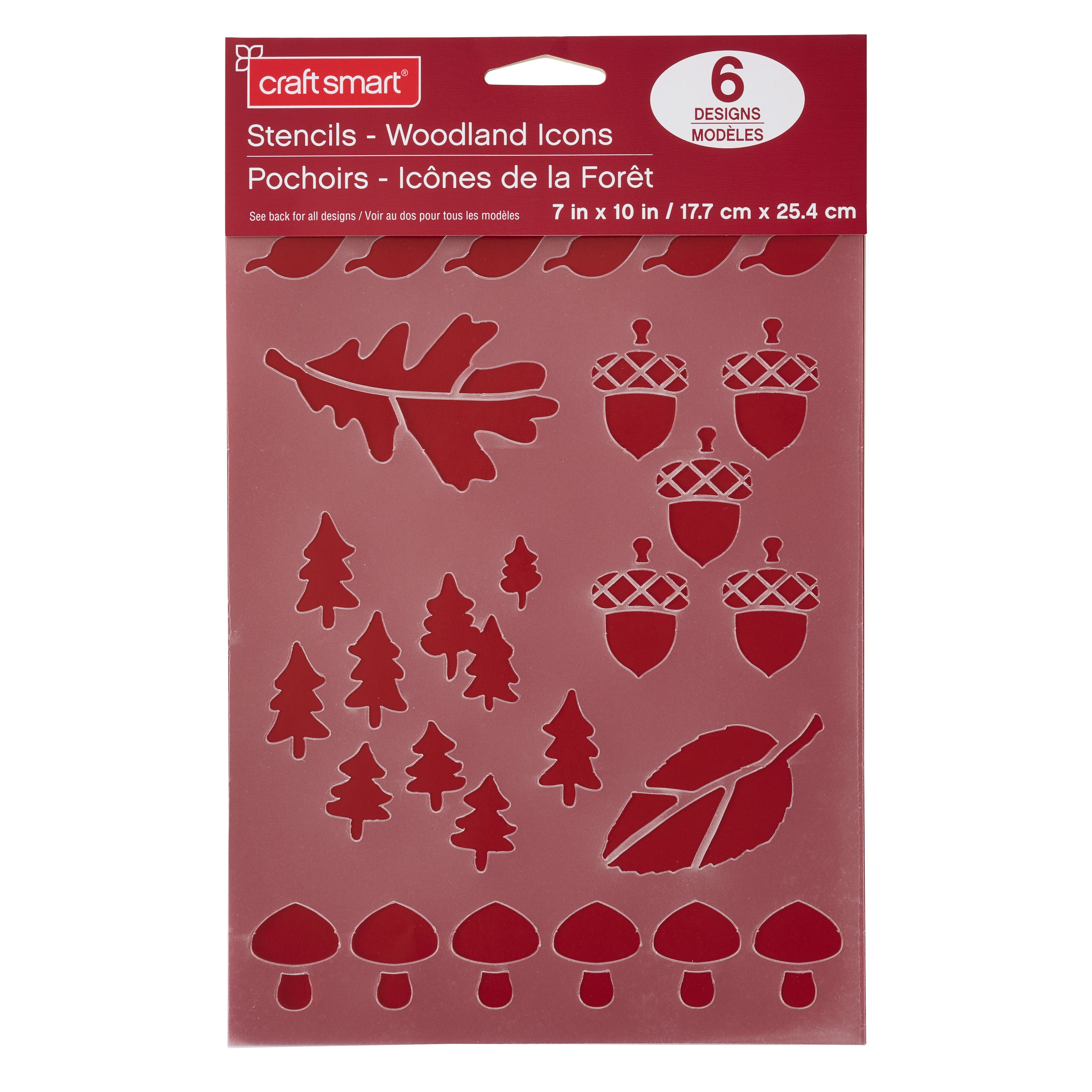 12 Pack: Woodland Icon Stencils, 7" x 10" by Craft Smart®