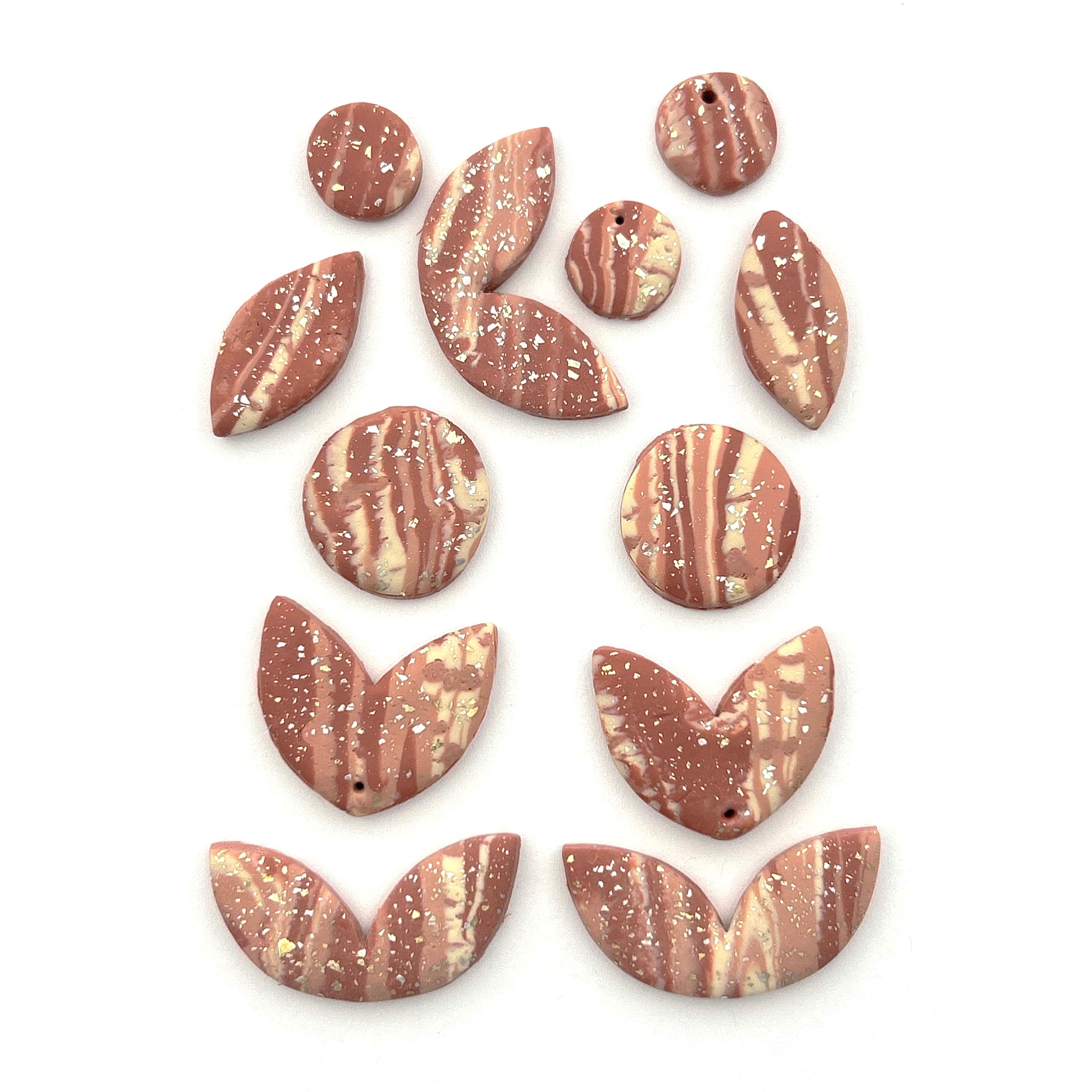 Terra Cotta with Foil Oven Bake Polymer Clay by Bead Landing&#x2122;