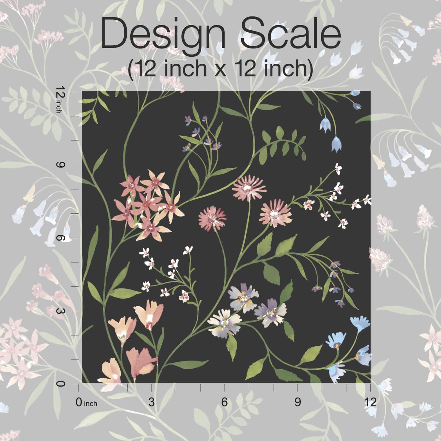 RoomMates Meadow Mix Peel &#x26; Stick Wallpaper
