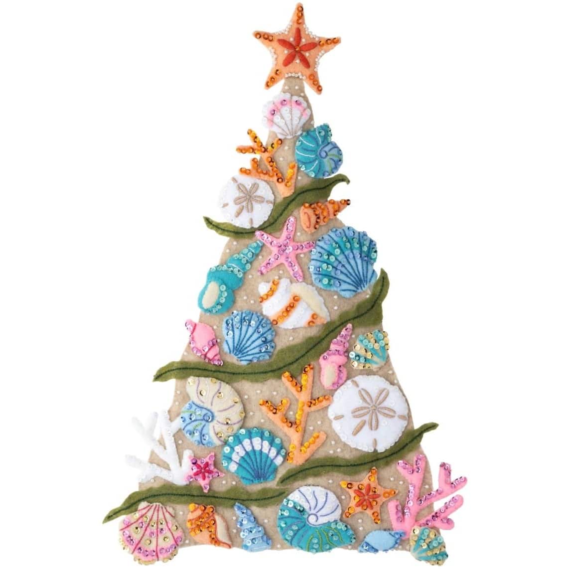 Bucilla® Coastal Christmas Felt Wall Hanging Applique Kit