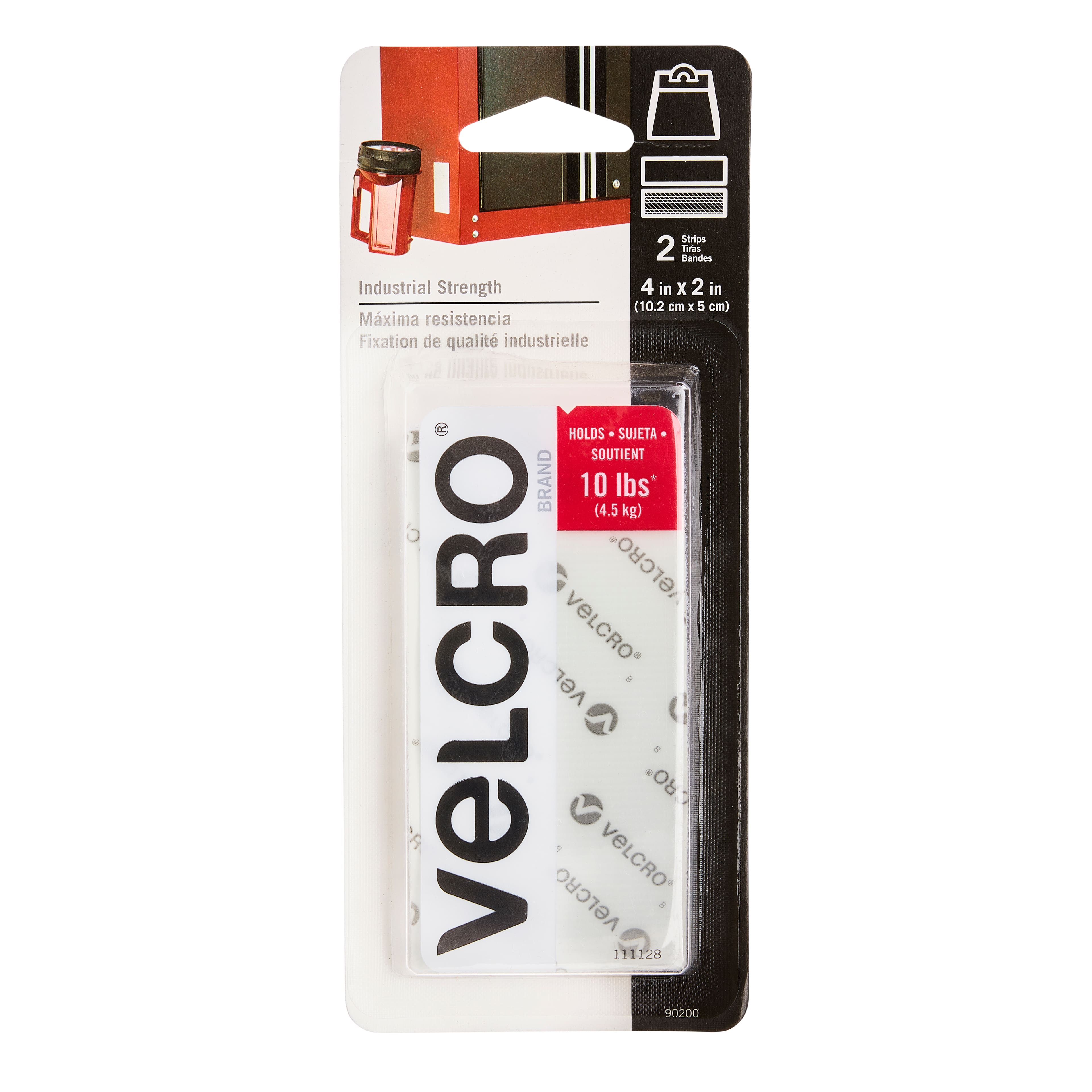 12 Packs: 2 ct. (48 total) VELCRO® Brand White Industrial Strength