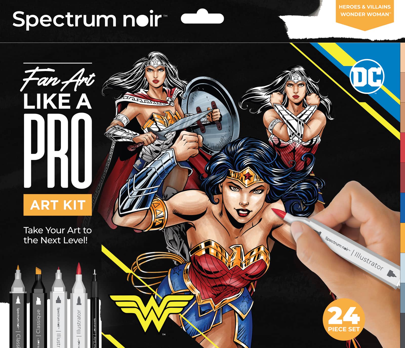 Spectrum Noir&#x2122; Pro Fan-Art Wonder Woman Kit