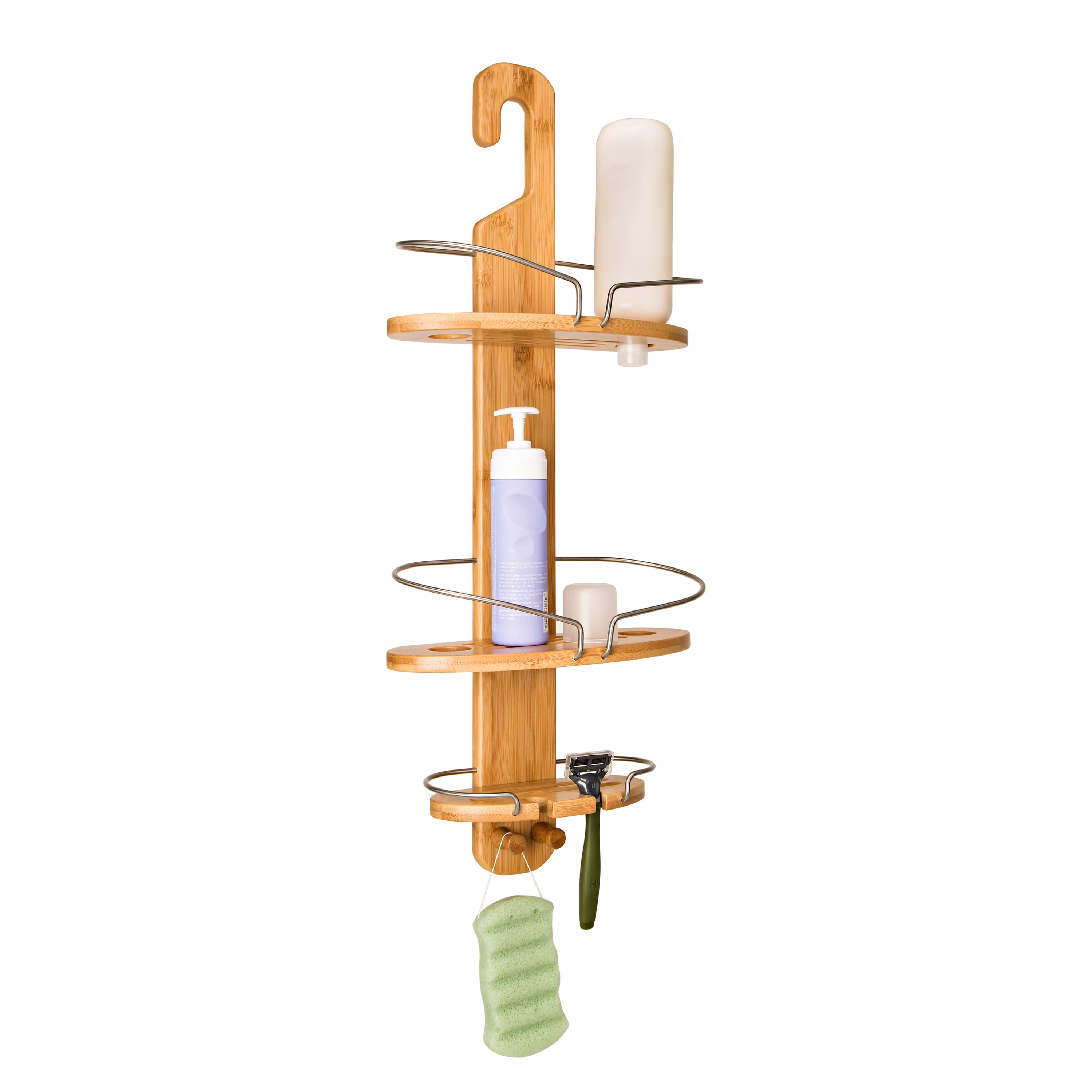 Honey Can Do Bamboo Hanging Shower Caddy